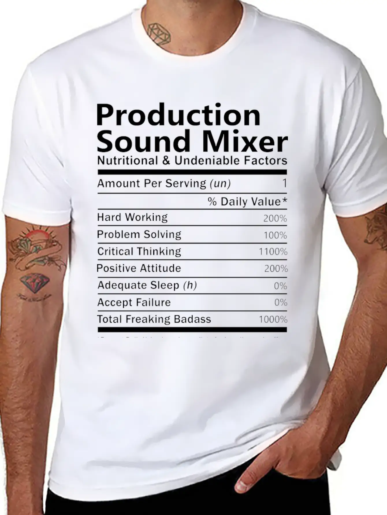 Production Sound Mixer T Shirt - Nutritional And U Unisex Casual T-Shirt – Clean Design For Daily Comfort