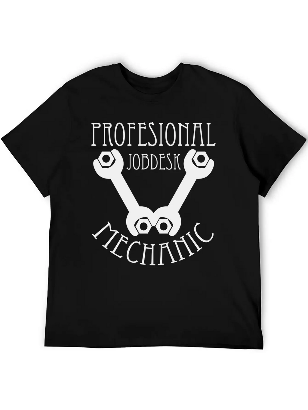 Profesional Jobdesk Mechanic Design Silver Essential Cotton Tee For Daily Outfits – Unisex Style