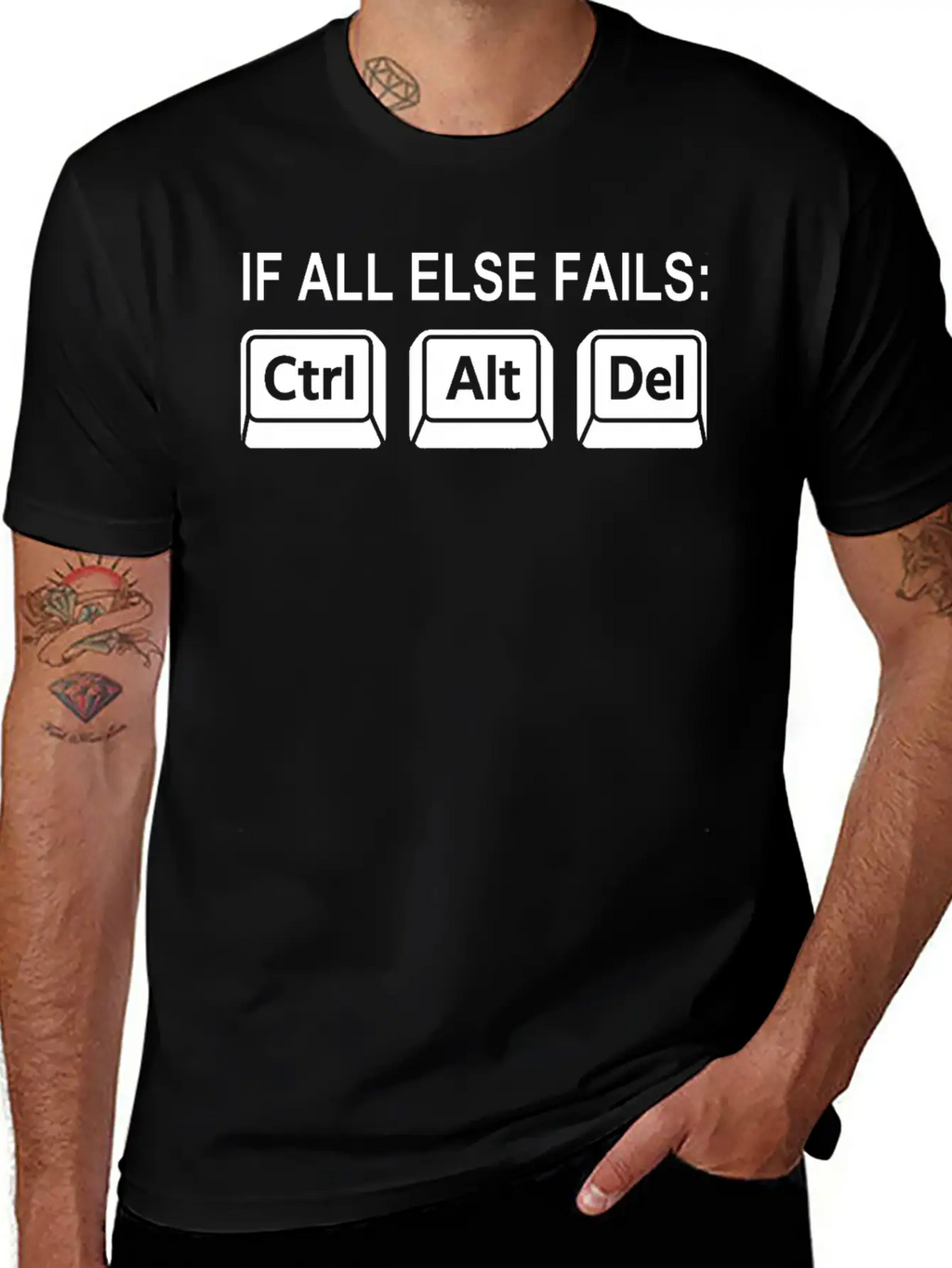 Programmer Geek Keyboard Phrase Unisex Short Sleeve Soft Cotton T-Shirt – Casual Everyday Wear