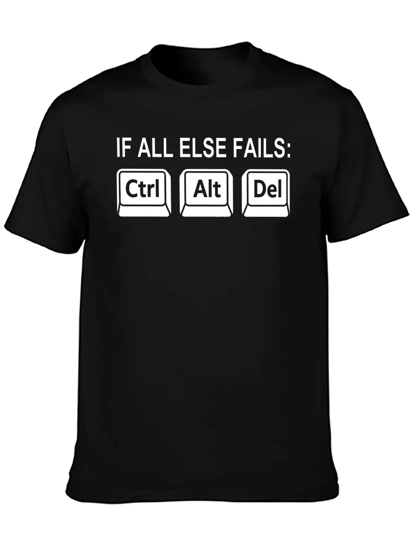 Programmer Geek Keyboard Phrase Unisex Short Sleeve Soft Cotton T-Shirt – Casual Everyday Wear