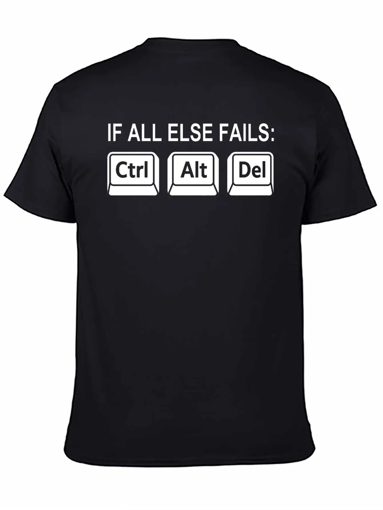 Programmer Geek Keyboard Phrase Unisex Short Sleeve Soft Cotton T-Shirt – Casual Everyday Wear