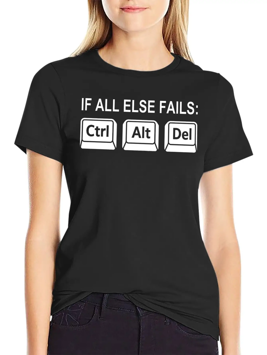Programmer Geek Keyboard Phrase Unisex Short Sleeve Soft Cotton T-Shirt – Casual Everyday Wear