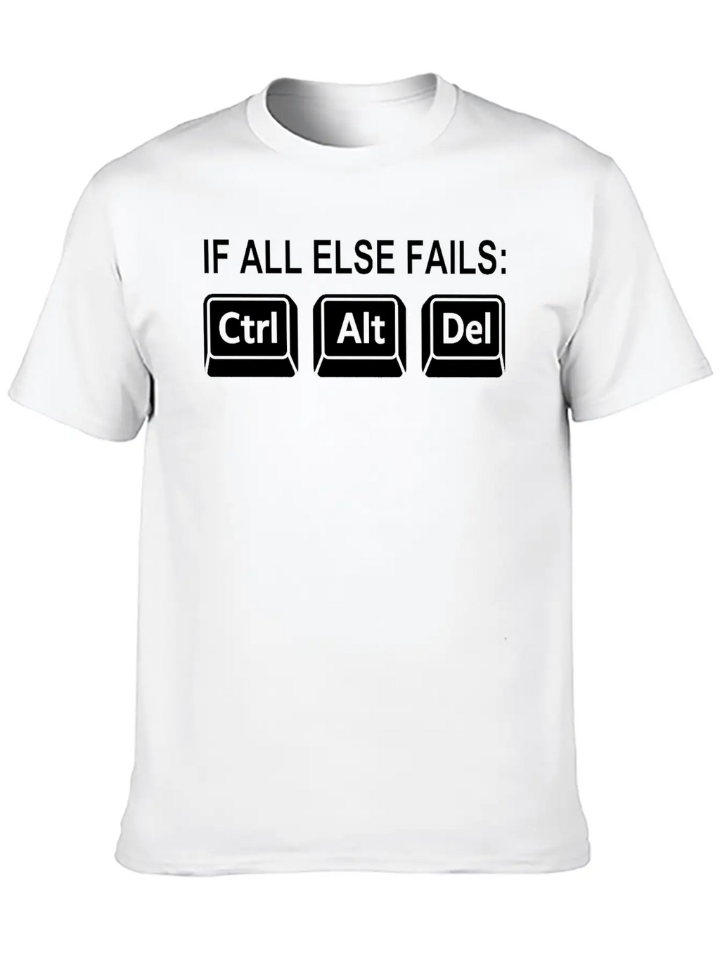Programmer Geek Keyboard Phrase Unisex Short Sleeve Soft Cotton T-Shirt – Casual Everyday Wear