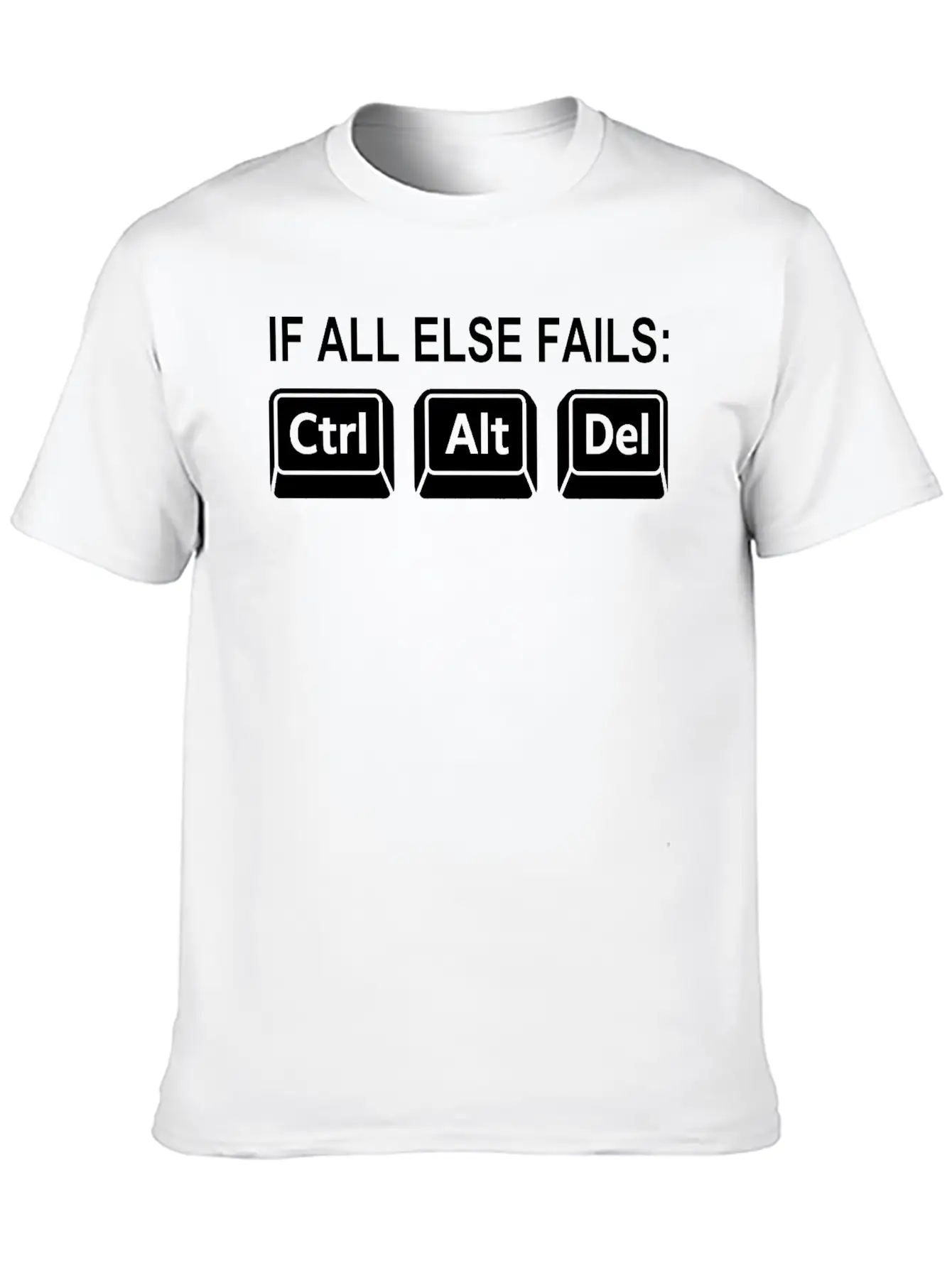 Programmer Geek Keyboard Phrase Unisex Short Sleeve Soft Cotton T-Shirt – Casual Everyday Wear