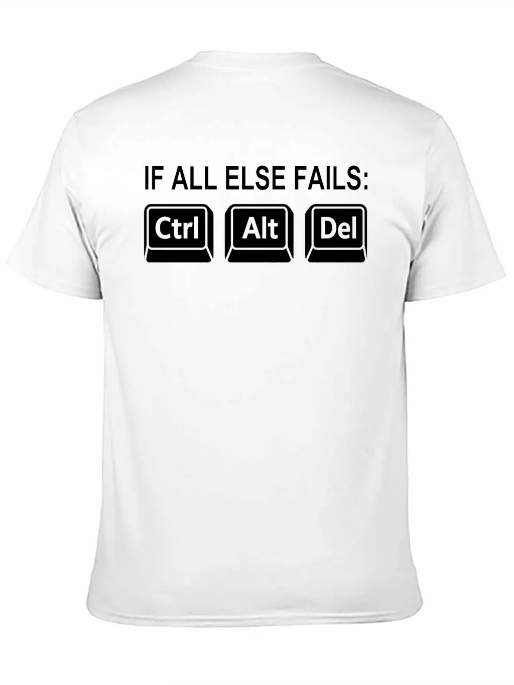 Programmer Geek Keyboard Phrase Unisex Short Sleeve Soft Cotton T-Shirt – Casual Everyday Wear