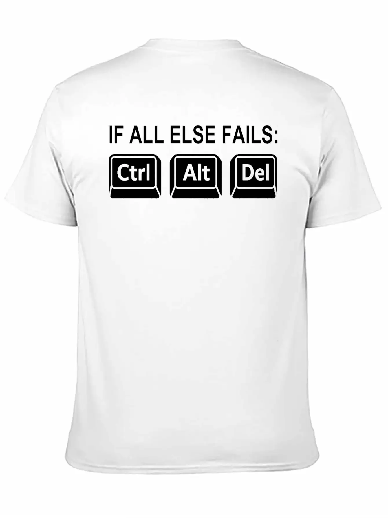 Programmer Geek Keyboard Phrase Unisex Short Sleeve Soft Cotton T-Shirt – Casual Everyday Wear