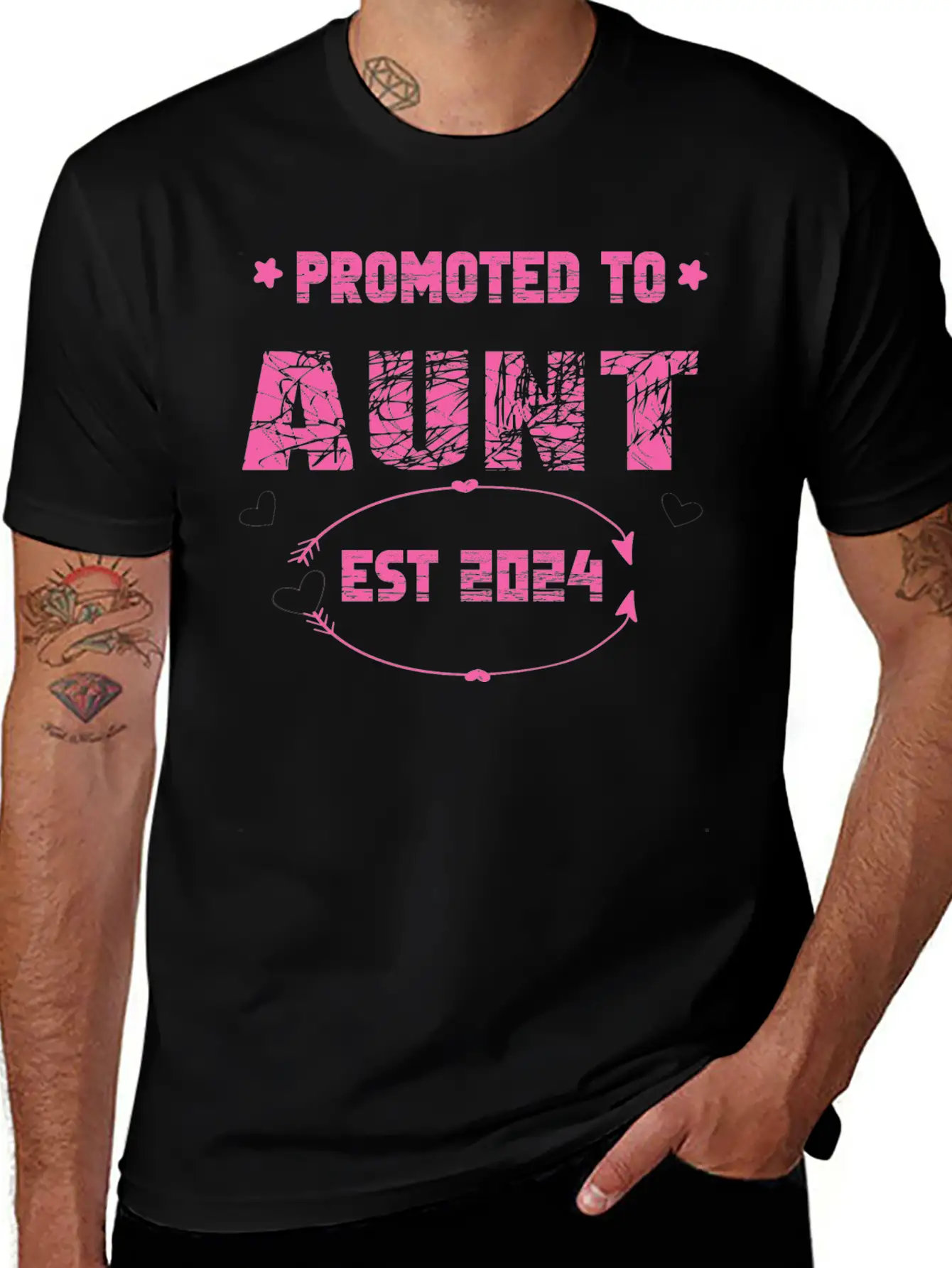 Promoted To Aunt 2024 Soon To Be Aunt Classic Fit Graphic Tee For Daily Comfort – Unisex Cotton Shirt