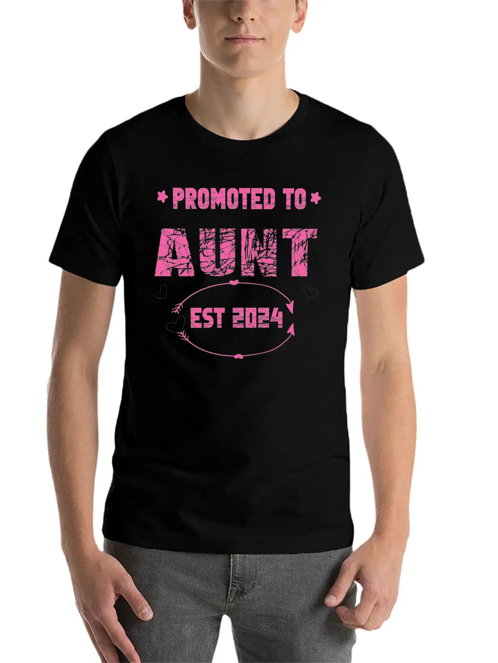 Promoted To Aunt 2024 Soon To Be Aunt Classic Fit Graphic Tee For Daily Comfort – Unisex Cotton Shirt