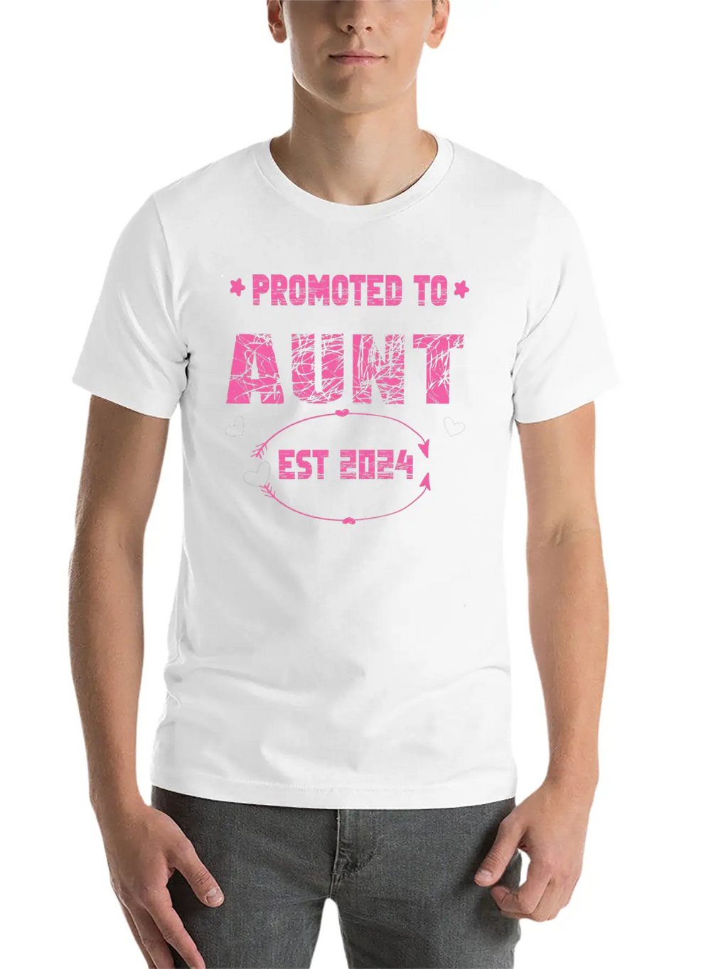 Promoted To Aunt 2024 Soon To Be Aunt Classic Fit Graphic Tee For Daily Comfort – Unisex Cotton Shirt
