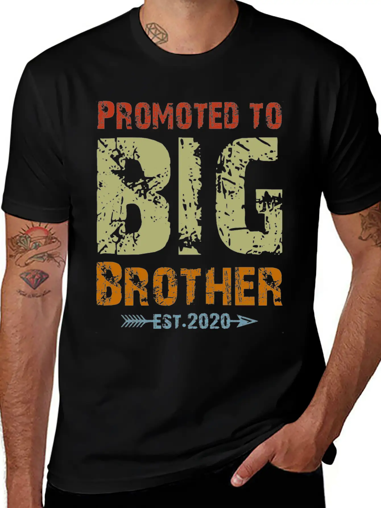 Promoted To Big Brother Est 2020 Unisex Casual T-Shirt – Clean Design For Daily Comfort