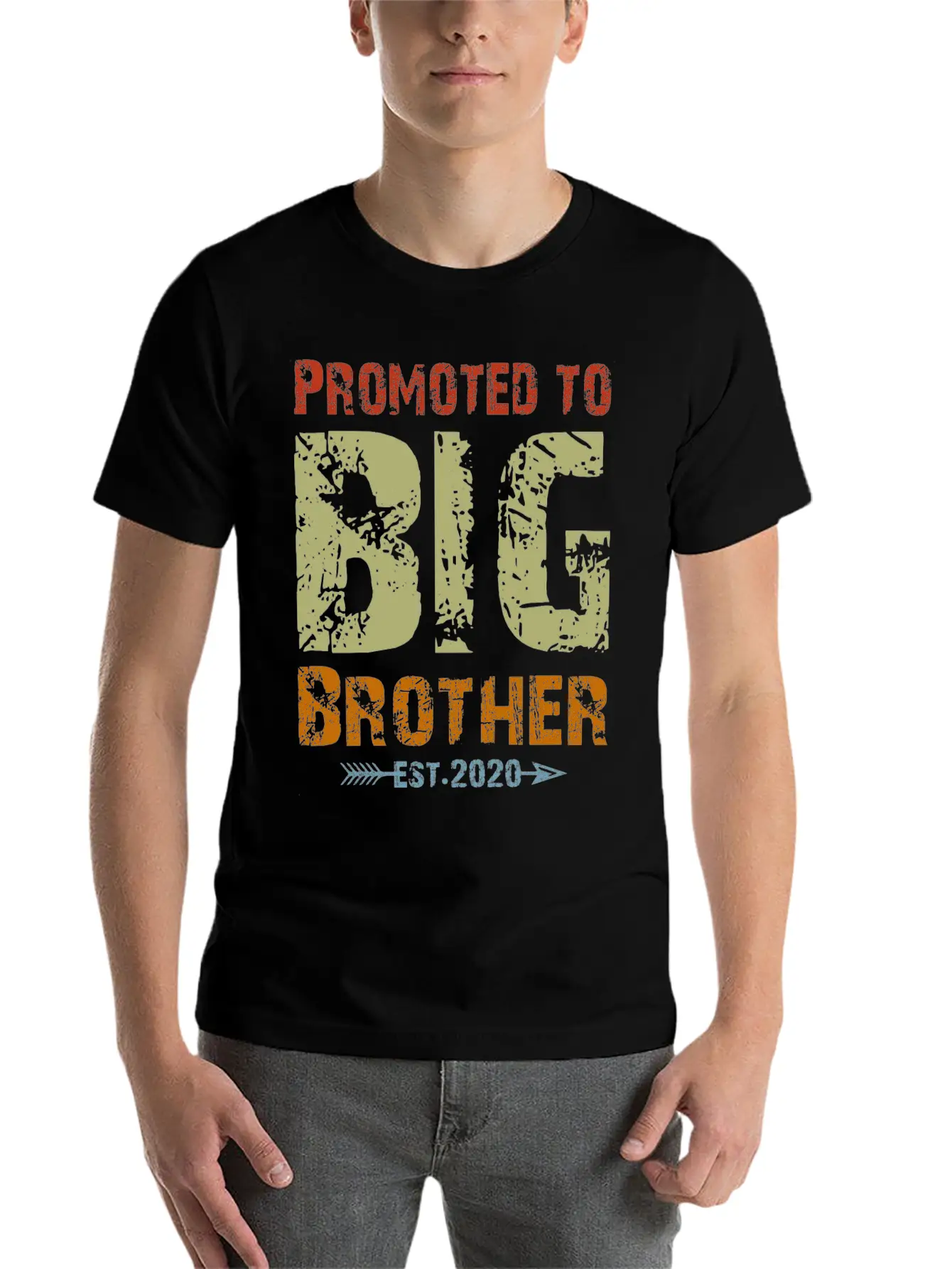 Promoted To Big Brother Est 2020 Unisex Casual T-Shirt – Clean Design For Daily Comfort