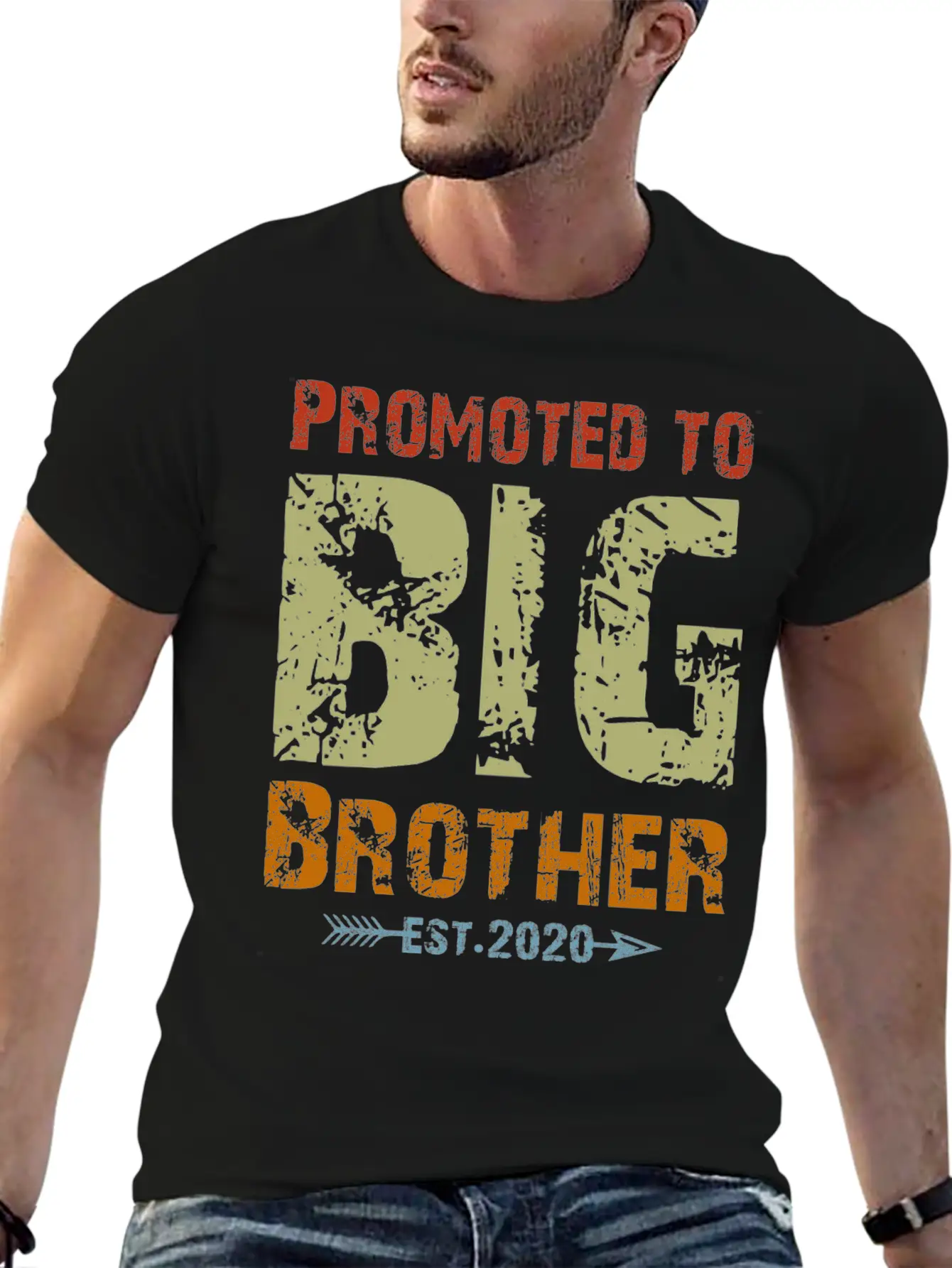 Promoted To Big Brother Est 2020 Unisex Casual T-Shirt – Clean Design For Daily Comfort