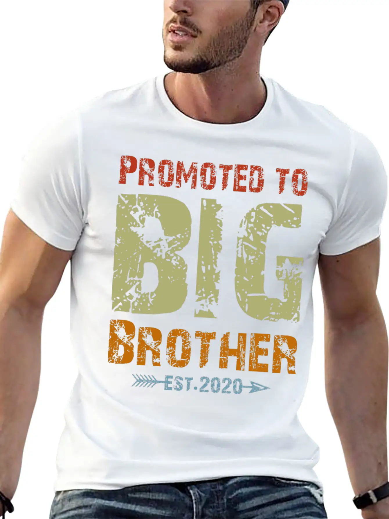 Promoted To Big Brother Est 2020 Unisex Casual T-Shirt – Clean Design For Daily Comfort