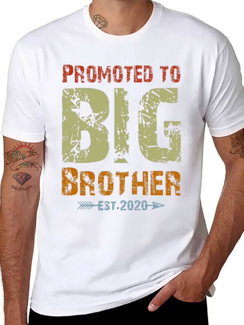 Promoted To Big Brother Est 2020 Unisex Casual T-Shirt – Clean Design For Daily Comfort