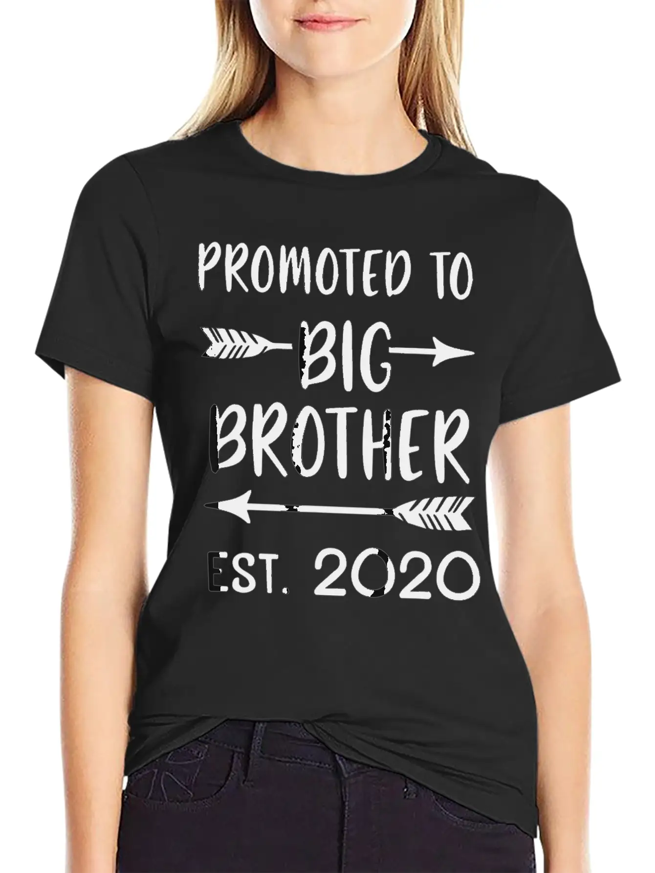 Promoted To Big Brother Est 2020 Vintage Arrow Boy Unisex Casual T-Shirt – Clean Design For Daily Comfort