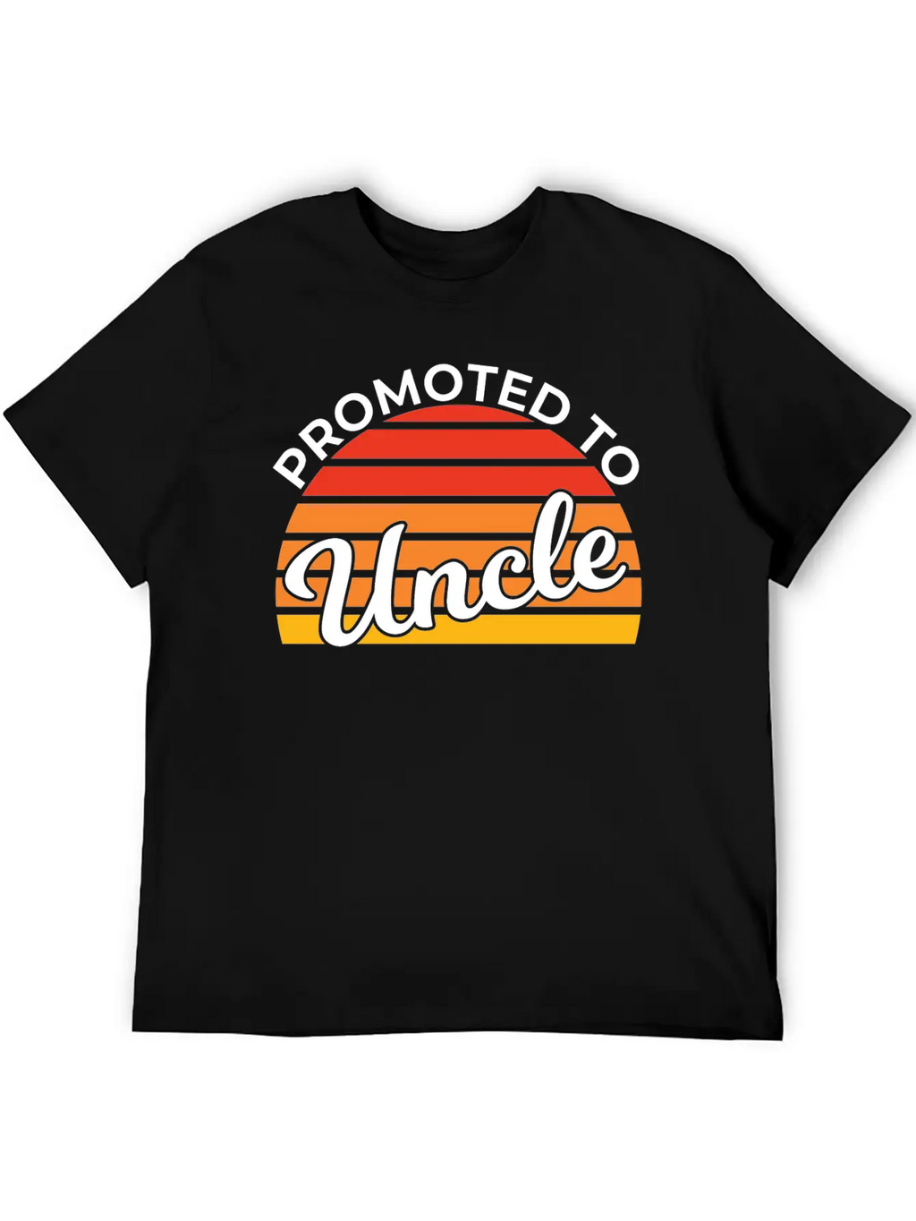 Promoted To Uncle Funny Baby Shower Party Uncle Stylish Everyday T-Shirt – Unisex Basic Cotton Tee
