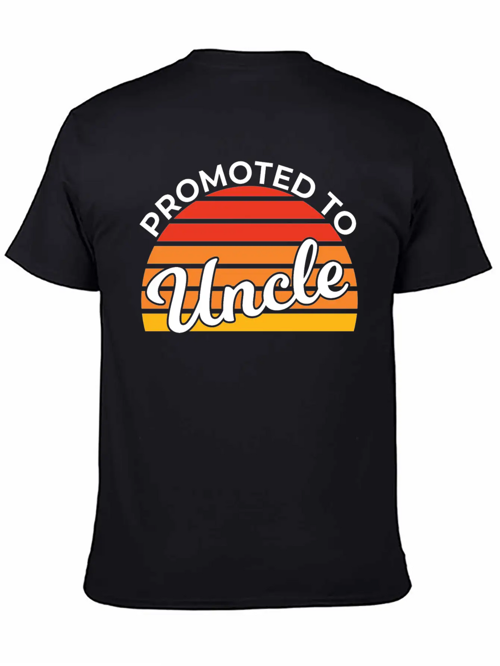 Promoted To Uncle Funny Baby Shower Party Uncle Stylish Everyday T-Shirt – Unisex Basic Cotton Tee
