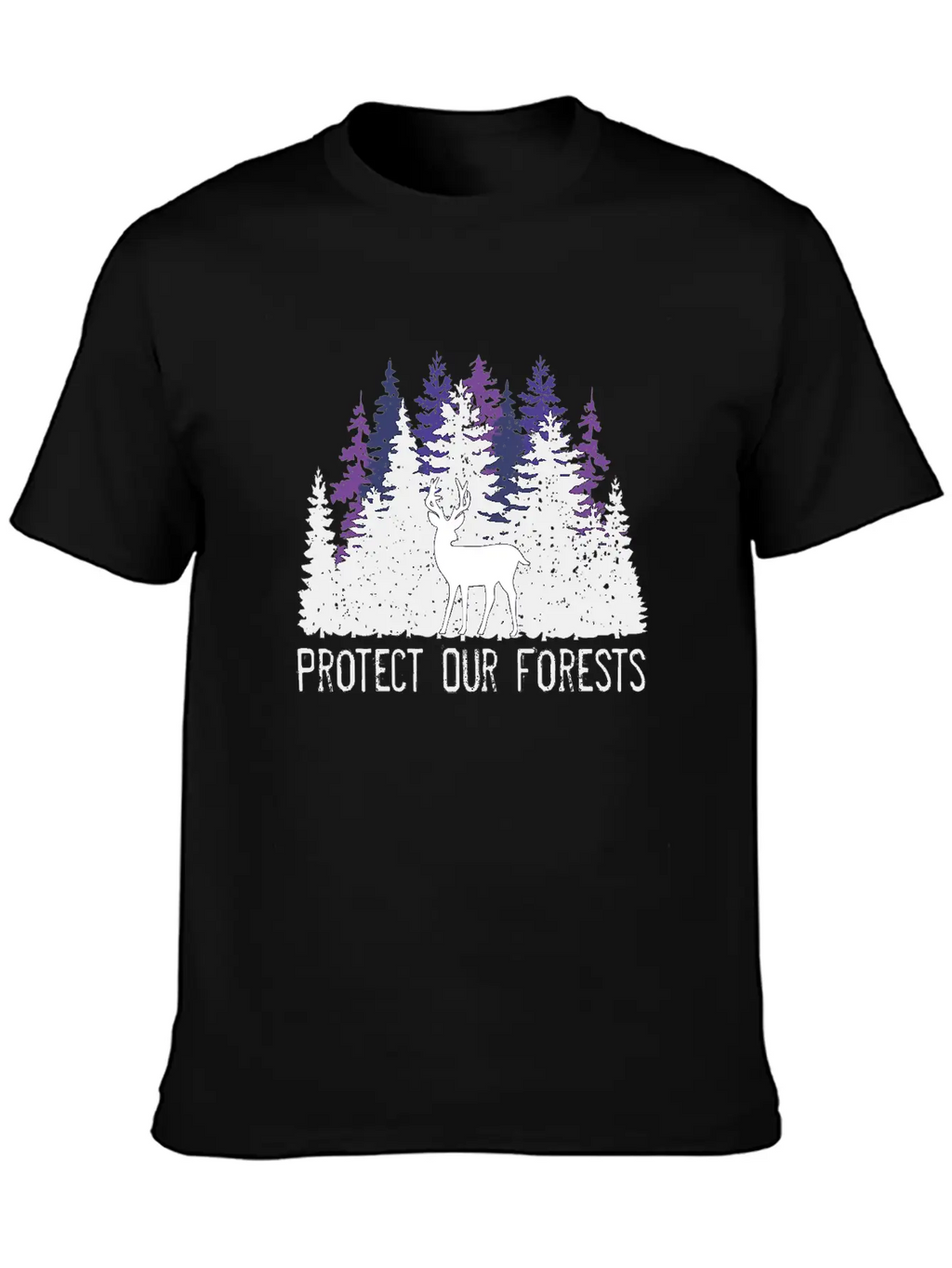 Protect Our Forests | Forest And Environment Lover Unisex Short Sleeve Soft Cotton T-Shirt – Casual Everyday Wear