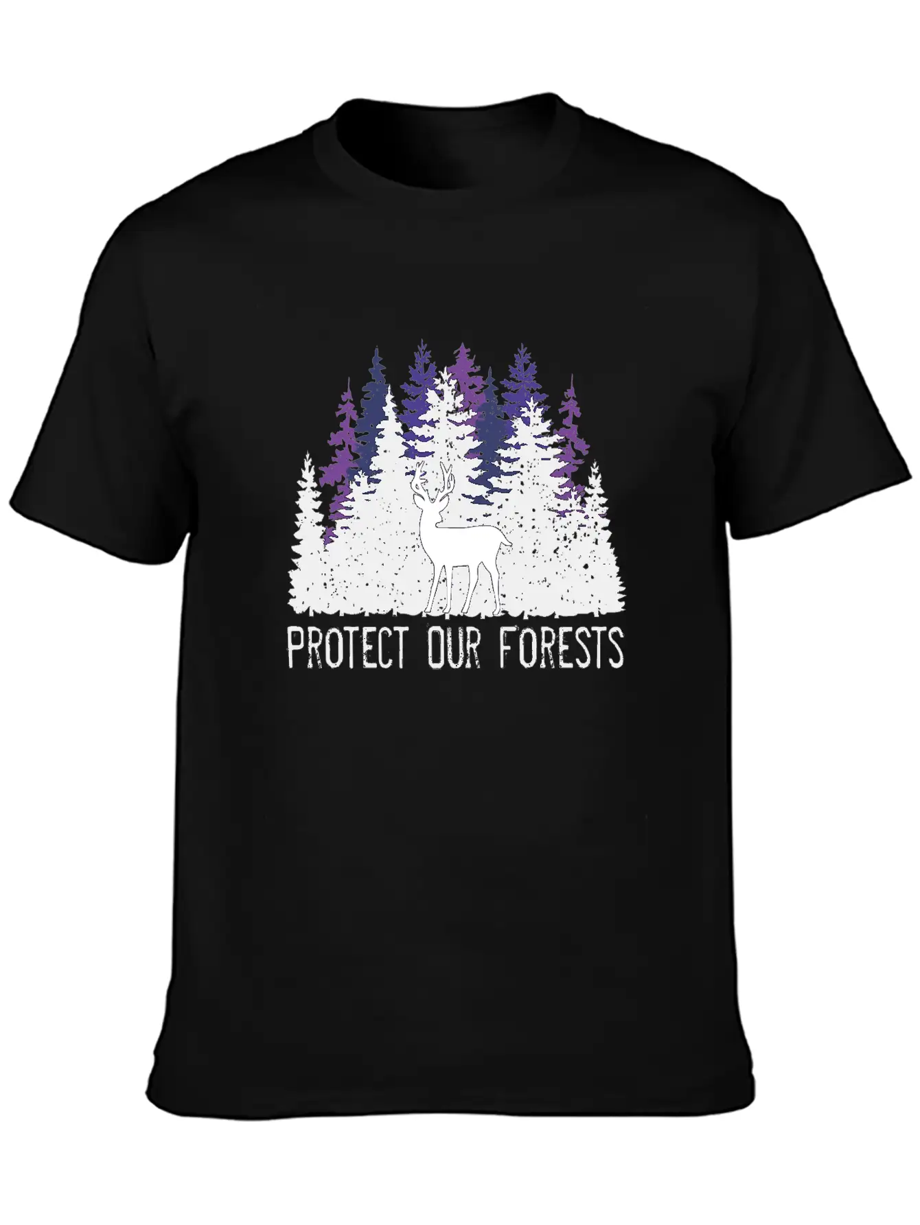 Protect Our Forests | Forest And Environment Lover Unisex Short Sleeve Soft Cotton T-Shirt – Casual Everyday Wear