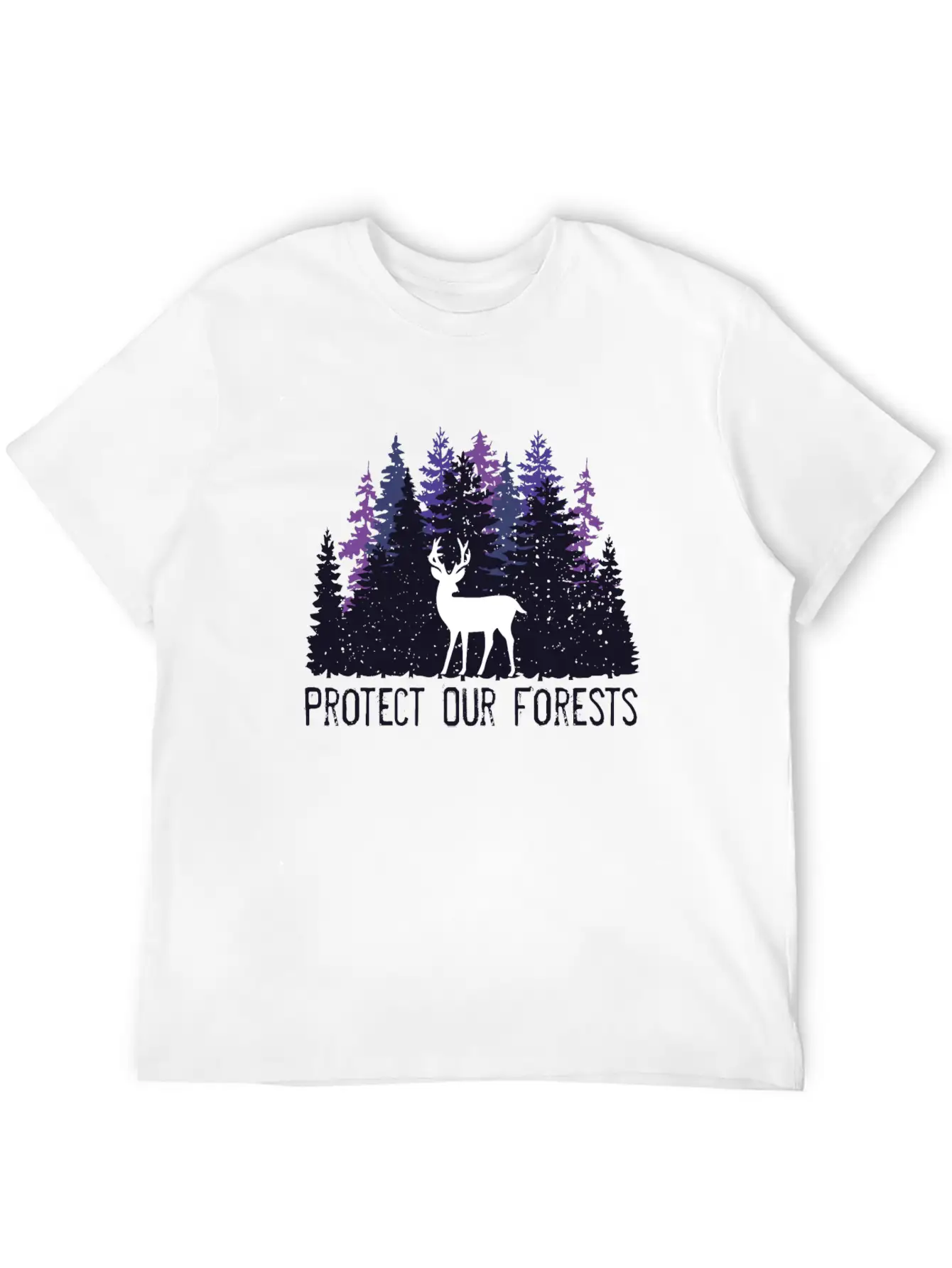 Protect Our Forests | Forest And Environment Lover Unisex Short Sleeve Soft Cotton T-Shirt – Casual Everyday Wear