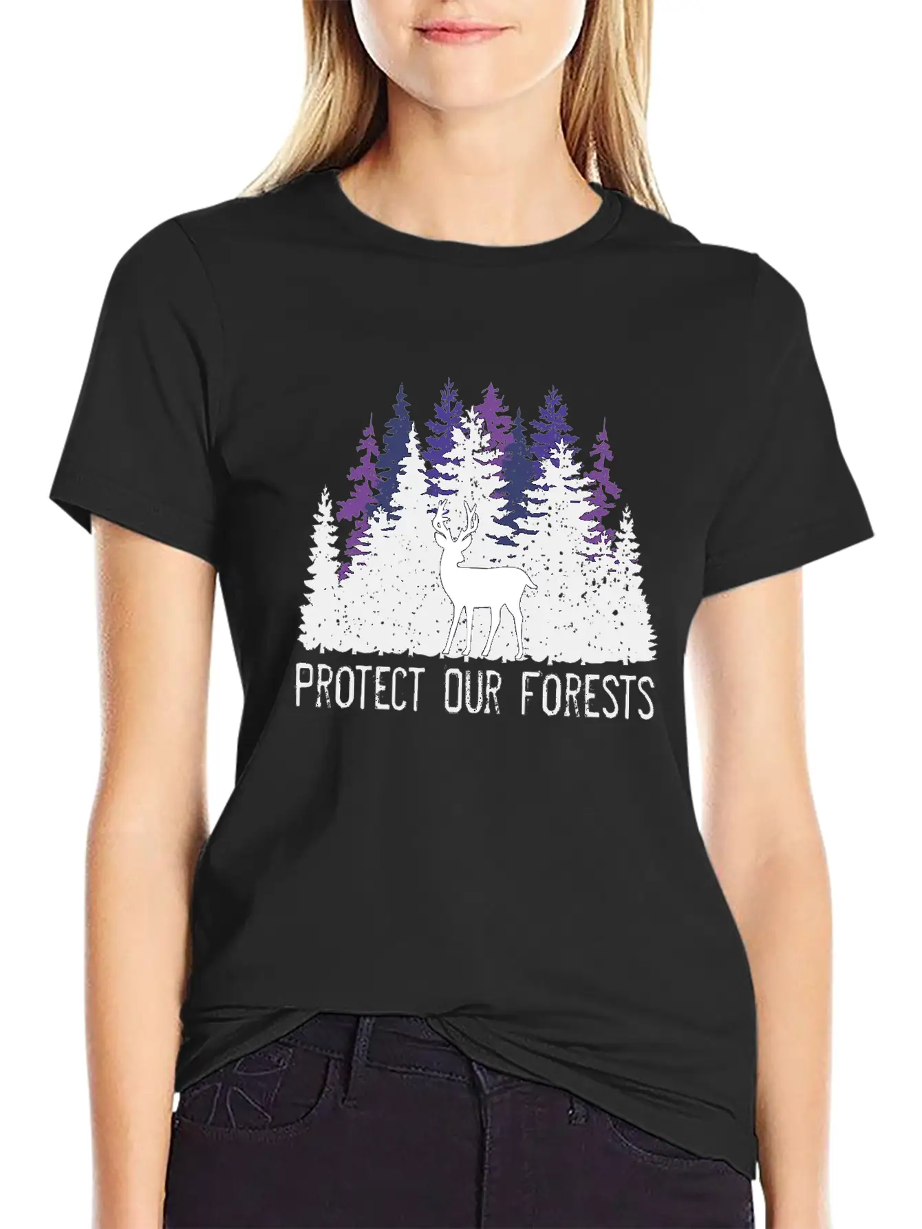 Protect Our Forests | Forest And Environment Lover Unisex Short Sleeve Soft Cotton T-Shirt – Casual Everyday Wear