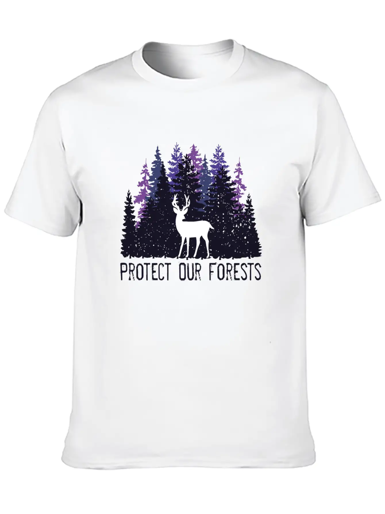 Protect Our Forests | Forest And Environment Lover Unisex Short Sleeve Soft Cotton T-Shirt – Casual Everyday Wear