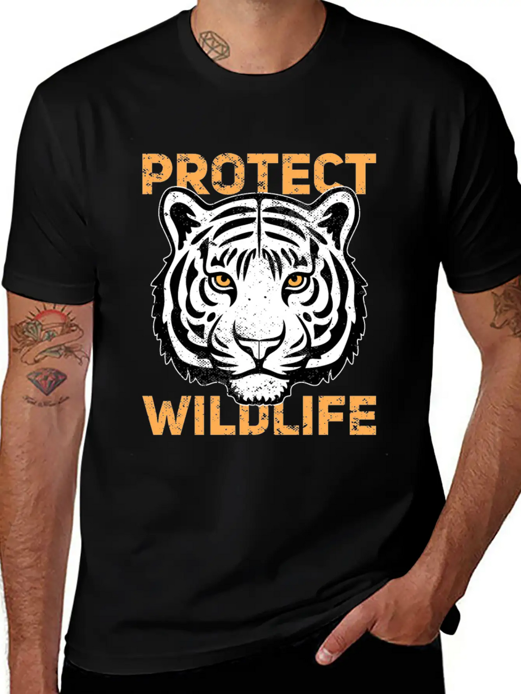 Protect Wildlife Save Animals Wildlife Enthusiast Stylish Everyday T-Shirt – Unisex Basic Cotton Tee