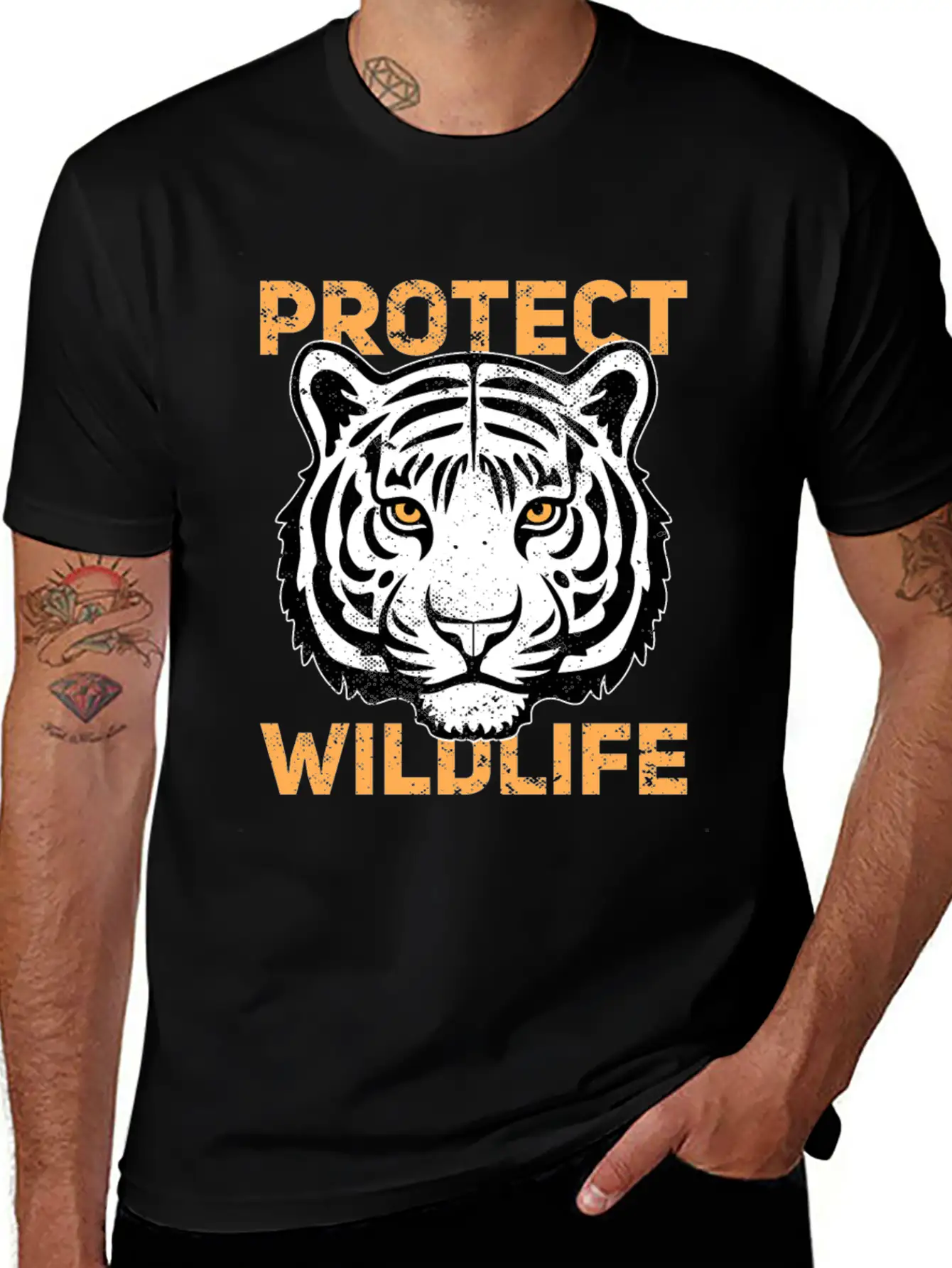 Protect Wildlife Save Animals Wildlife Enthusiast Stylish Everyday T-Shirt – Unisex Basic Cotton Tee