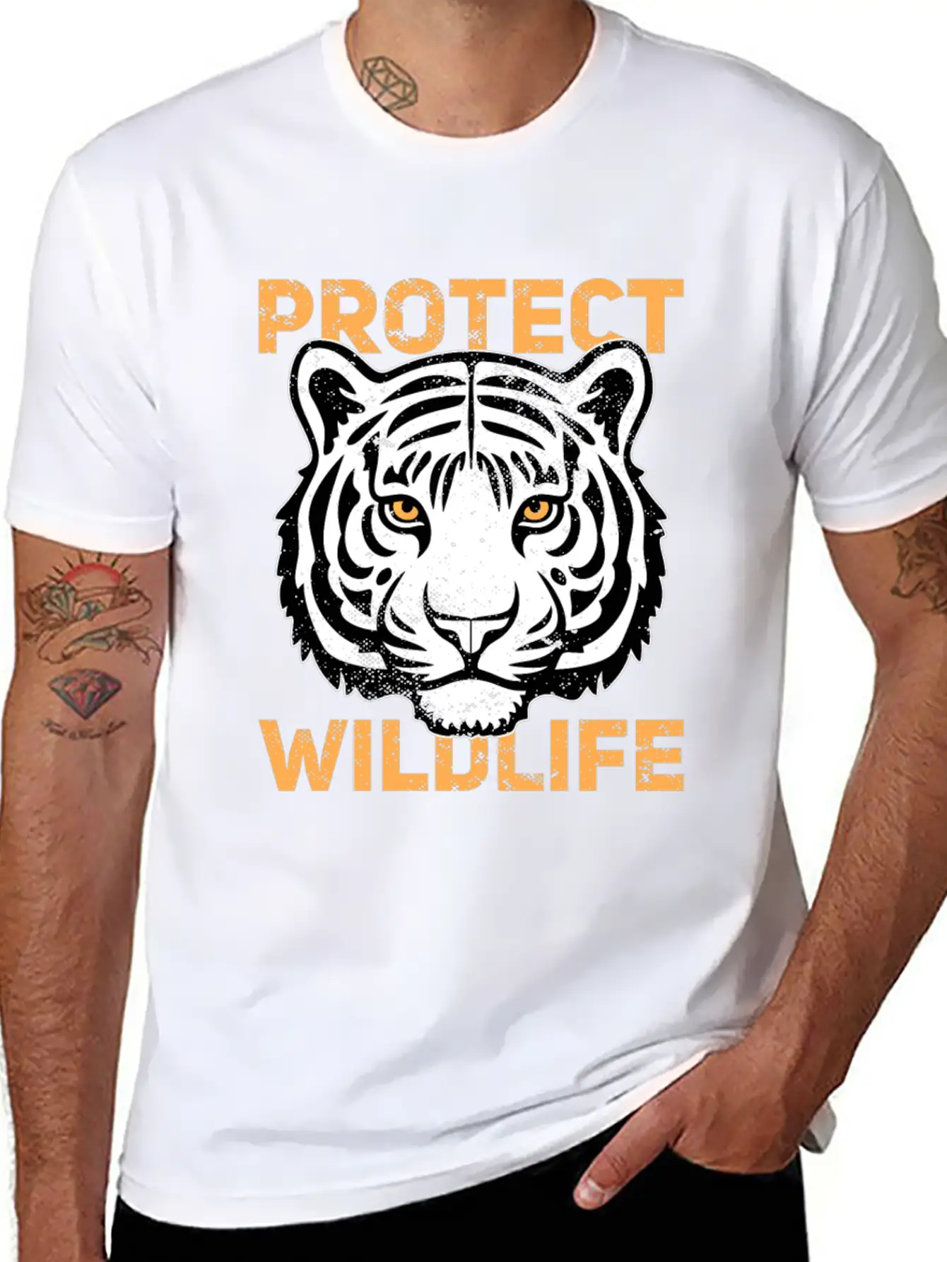 Protect Wildlife Save Animals Wildlife Enthusiast Stylish Everyday T-Shirt – Unisex Basic Cotton Tee