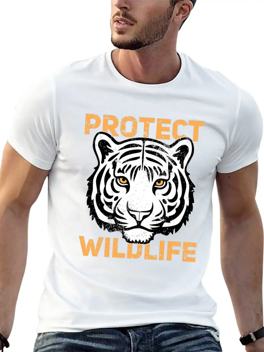 Protect Wildlife Save Animals Wildlife Enthusiast Stylish Everyday T-Shirt – Unisex Basic Cotton Tee