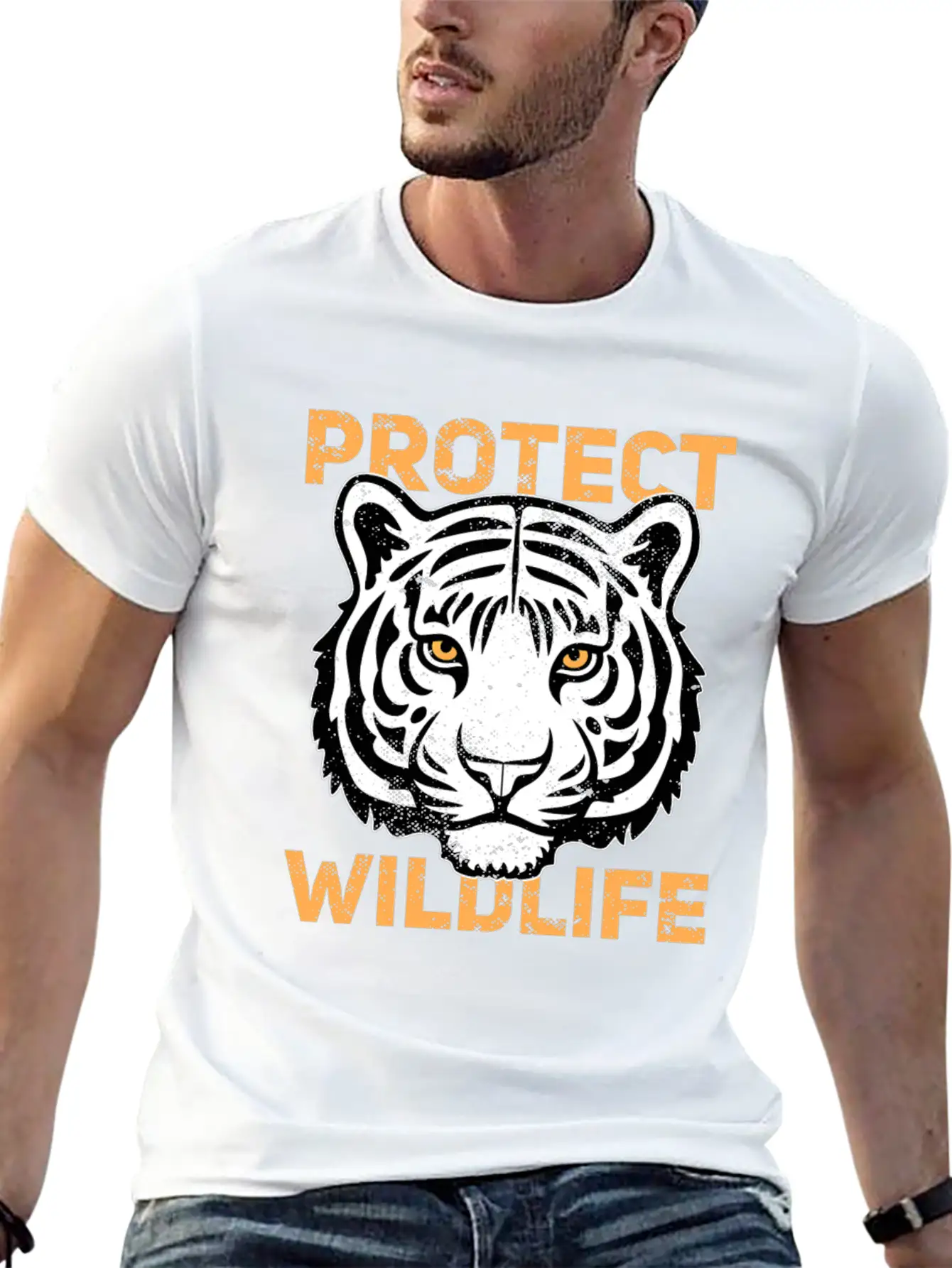 Protect Wildlife Save Animals Wildlife Enthusiast Stylish Everyday T-Shirt – Unisex Basic Cotton Tee