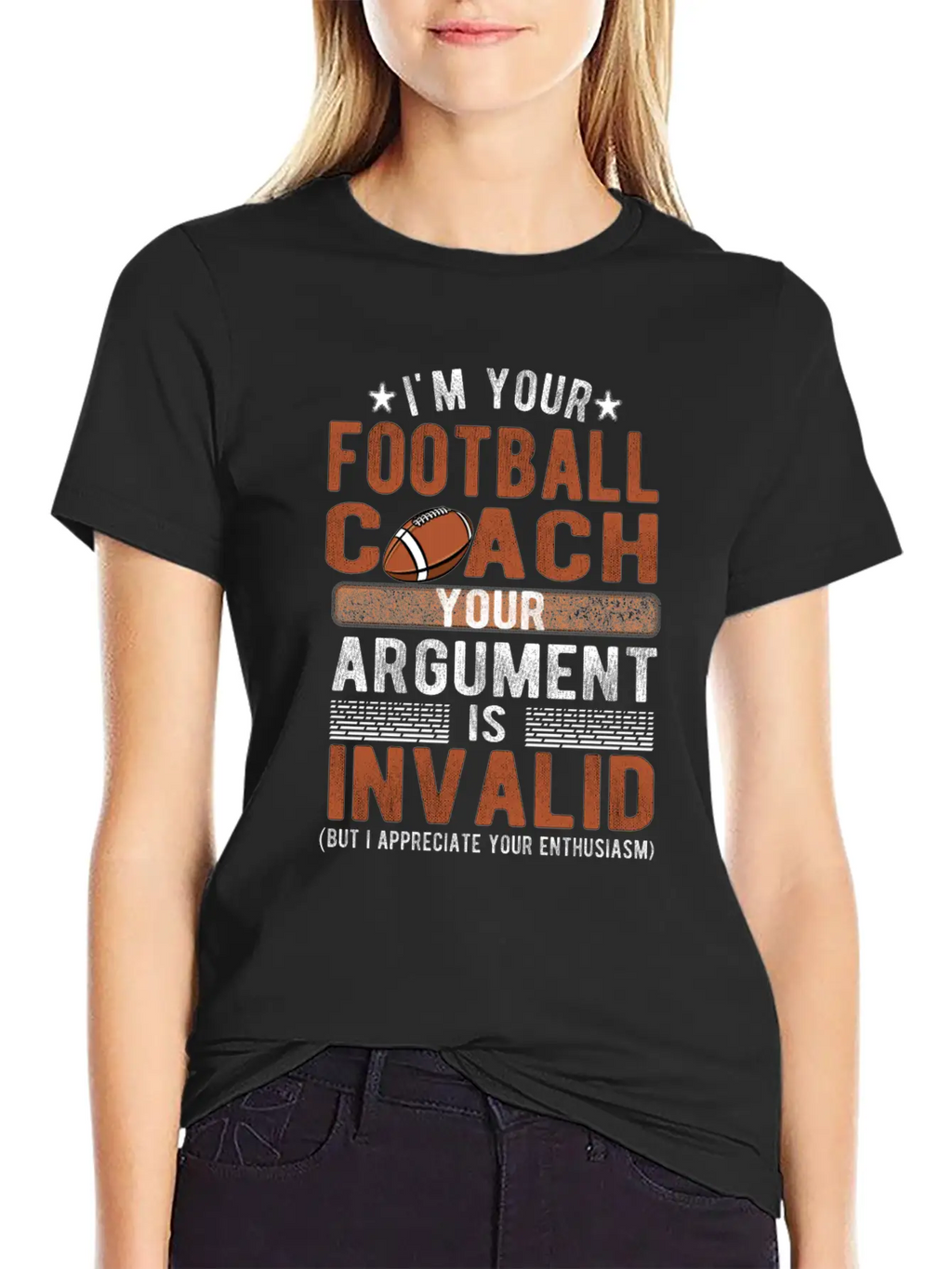 Proud Football Coach Gifts Football Coaching Essential Cotton Tee For Daily Outfits – Unisex Style
