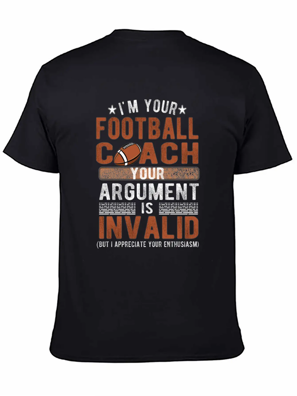 Proud Football Coach Gifts Football Coaching Essential Cotton Tee For Daily Outfits – Unisex Style