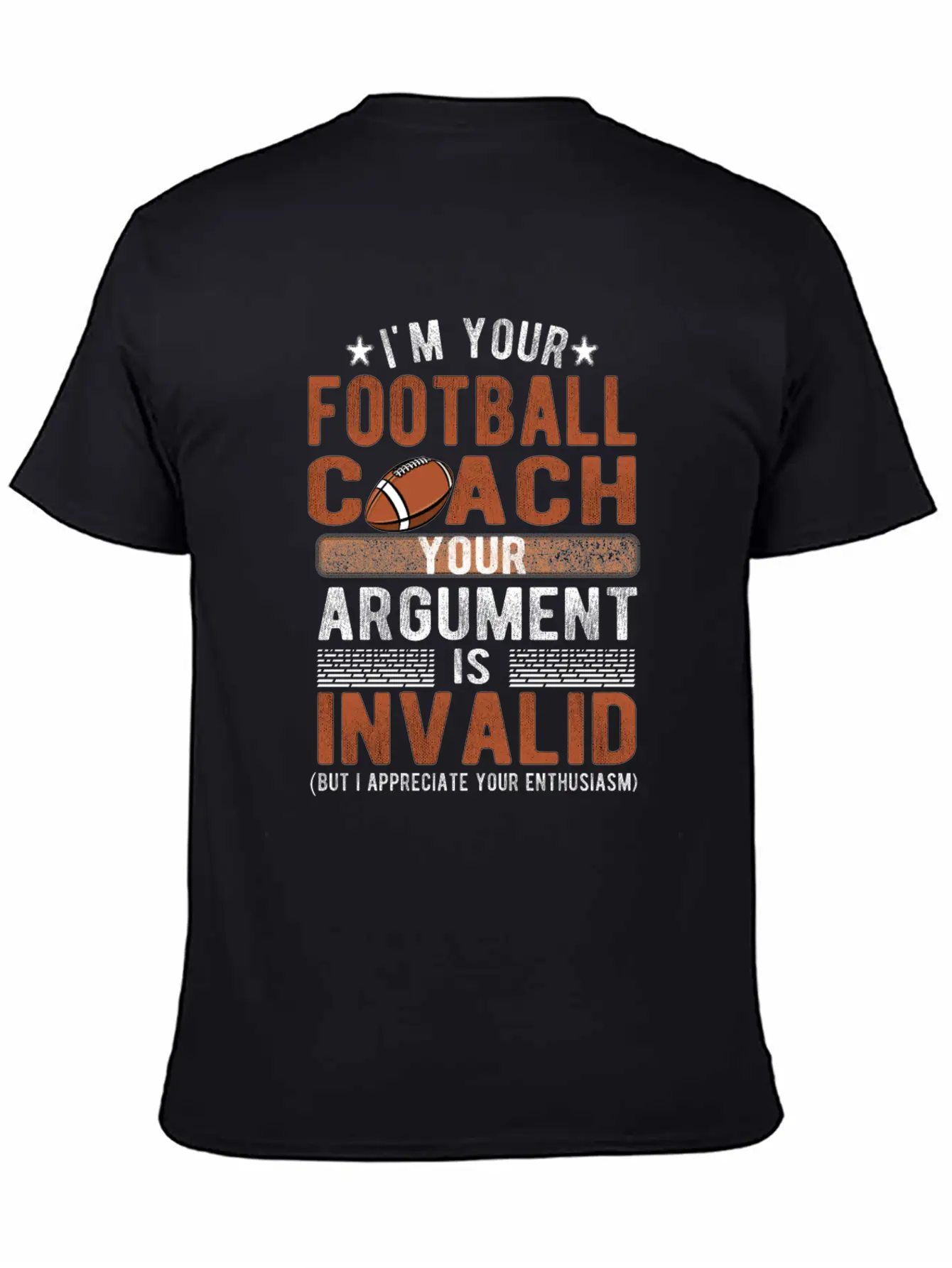 Proud Football Coach Gifts Football Coaching Essential Cotton Tee For Daily Outfits – Unisex Style