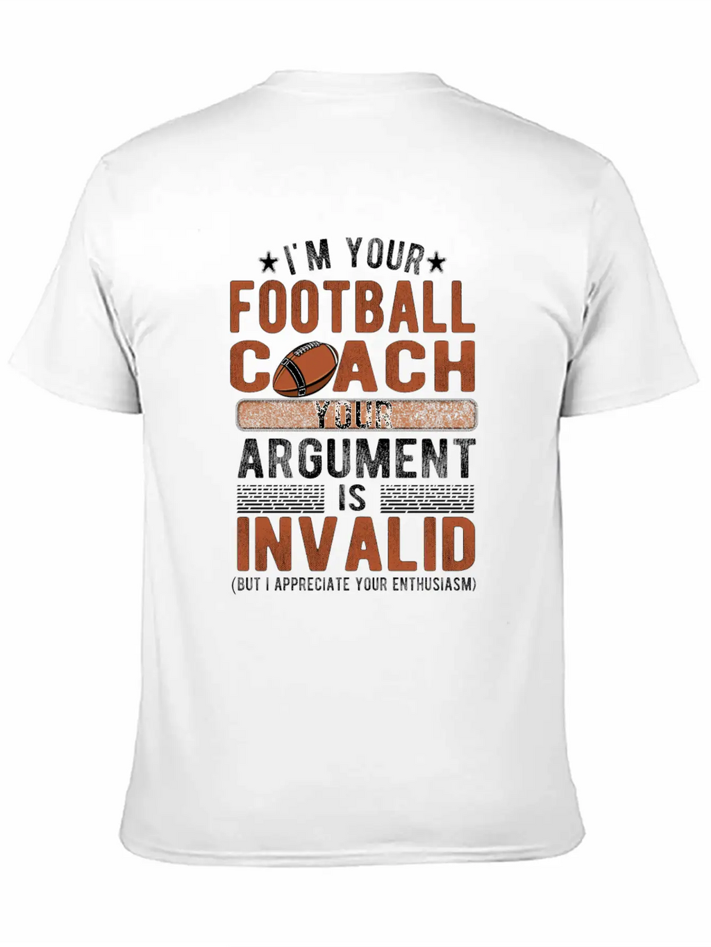 Proud Football Coach Gifts Football Coaching Essential Cotton Tee For Daily Outfits – Unisex Style