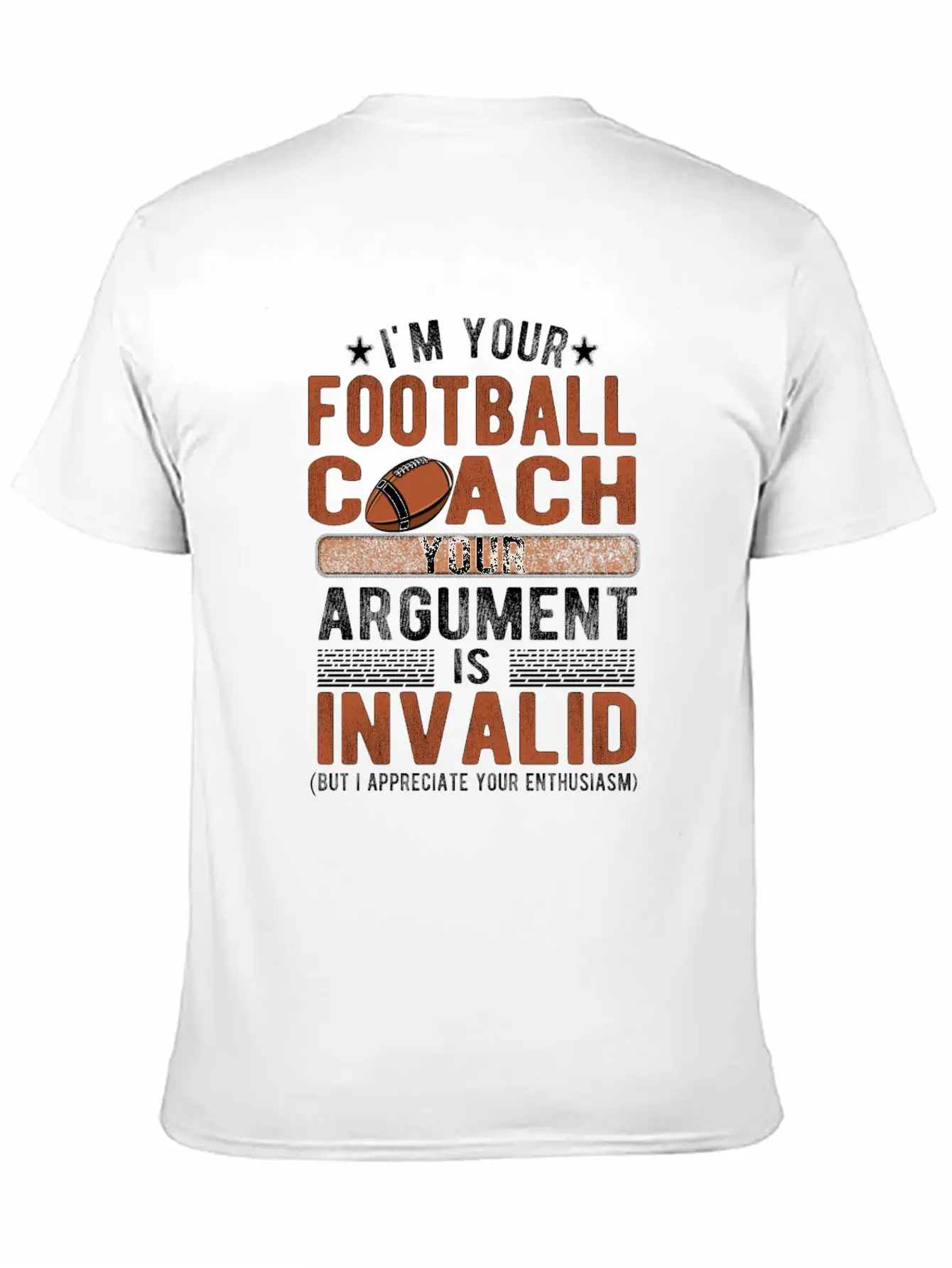 Proud Football Coach Gifts Football Coaching Essential Cotton Tee For Daily Outfits – Unisex Style