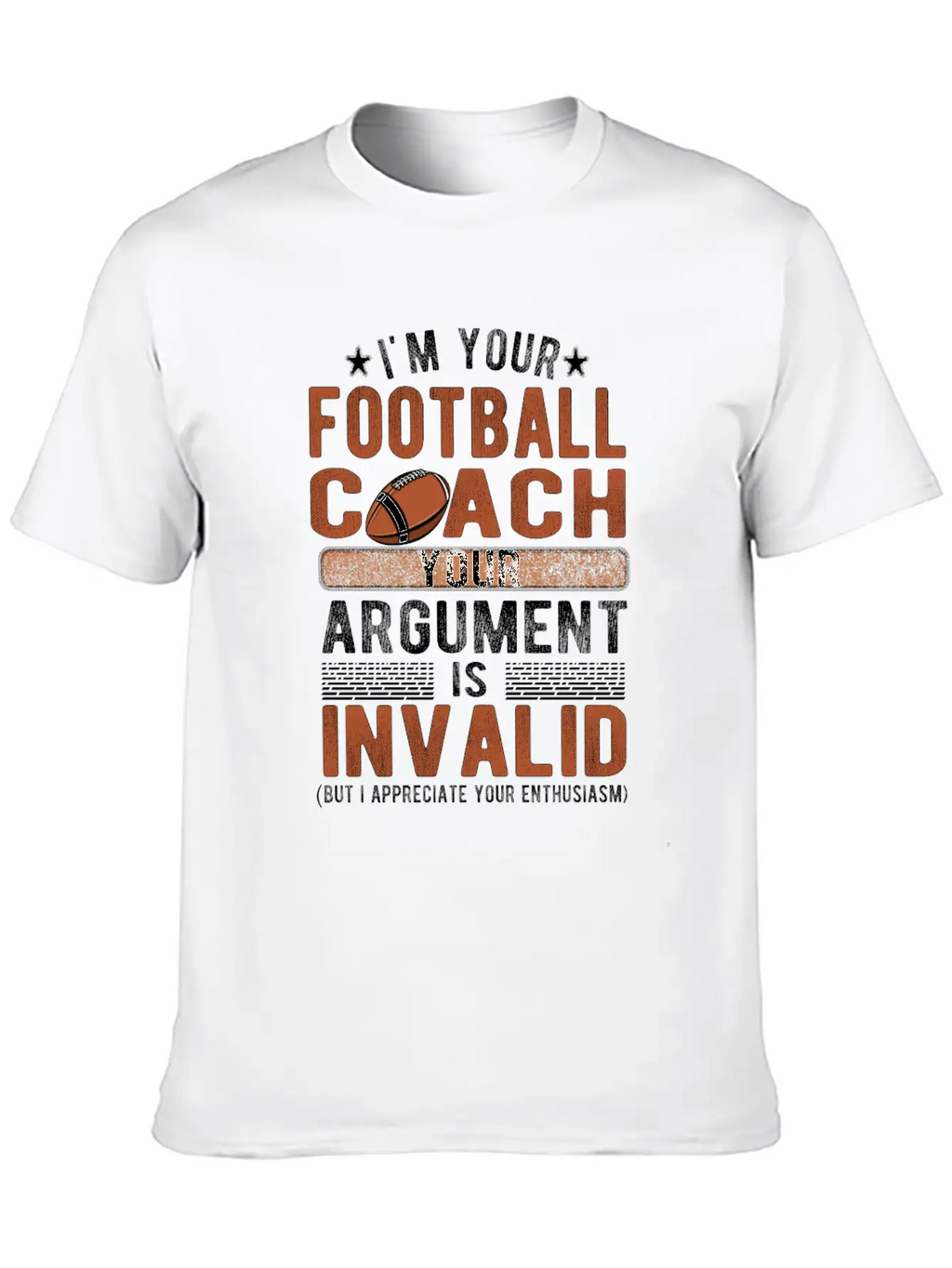 Proud Football Coach Gifts Football Coaching Essential Cotton Tee For Daily Outfits – Unisex Style