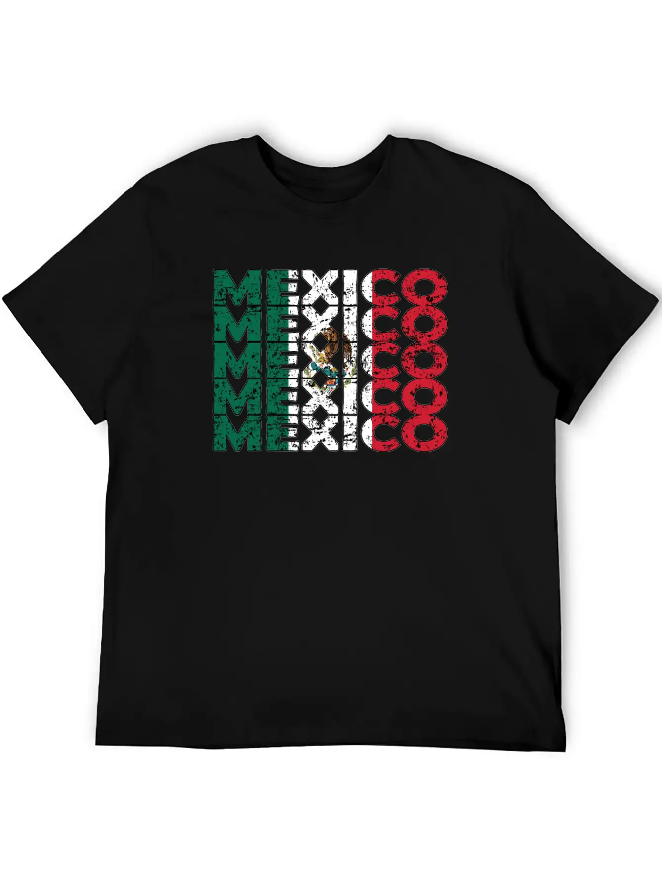 Proud Mexican Roots Mexico Flag Mexican Heritage Unisex Short Sleeve Soft Cotton T-Shirt – Casual Everyday Wear