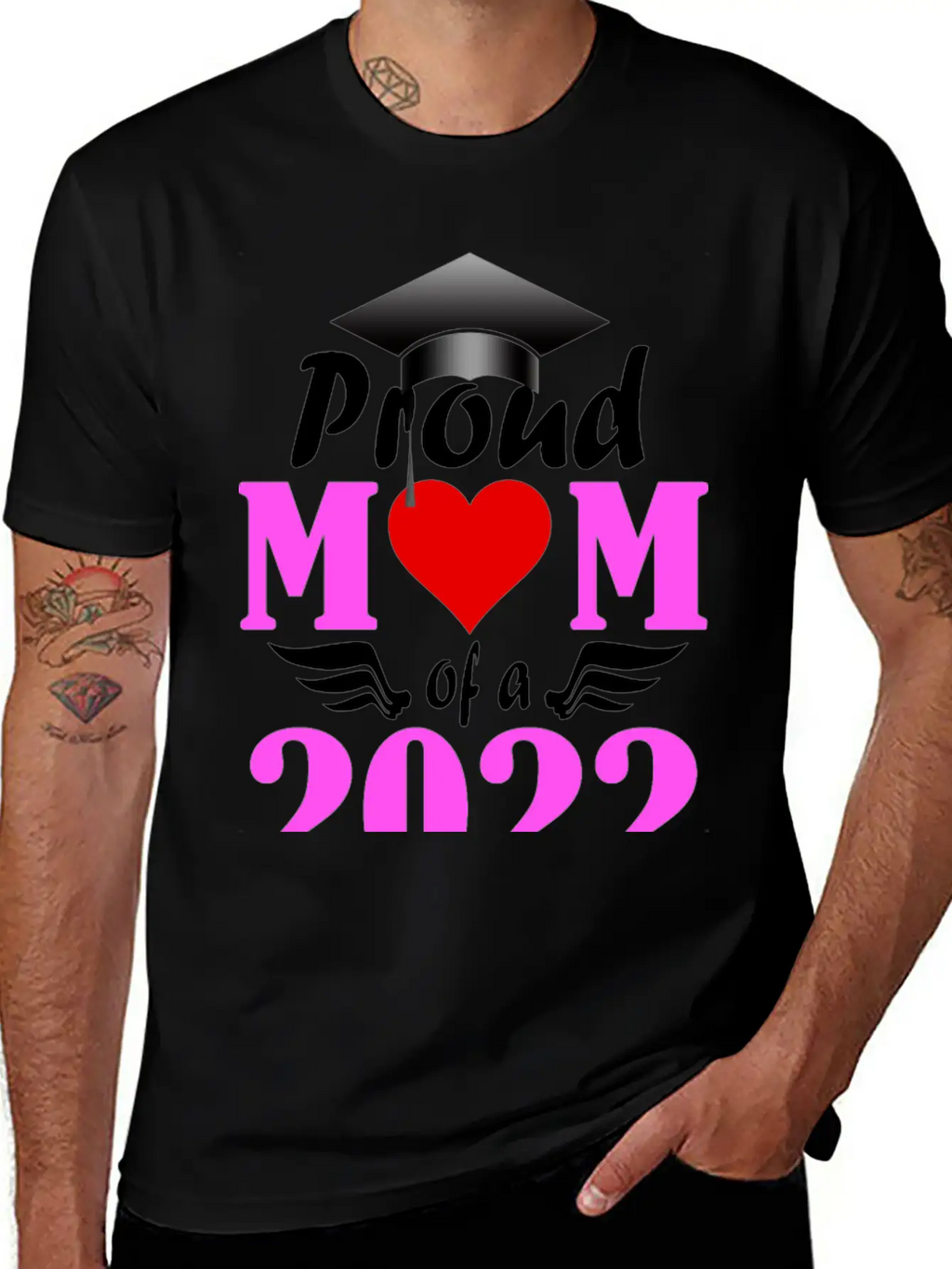 Proud Mom Of A 2022 Senior Unisex Short Sleeve Soft Cotton T-Shirt – Casual Everyday Wear