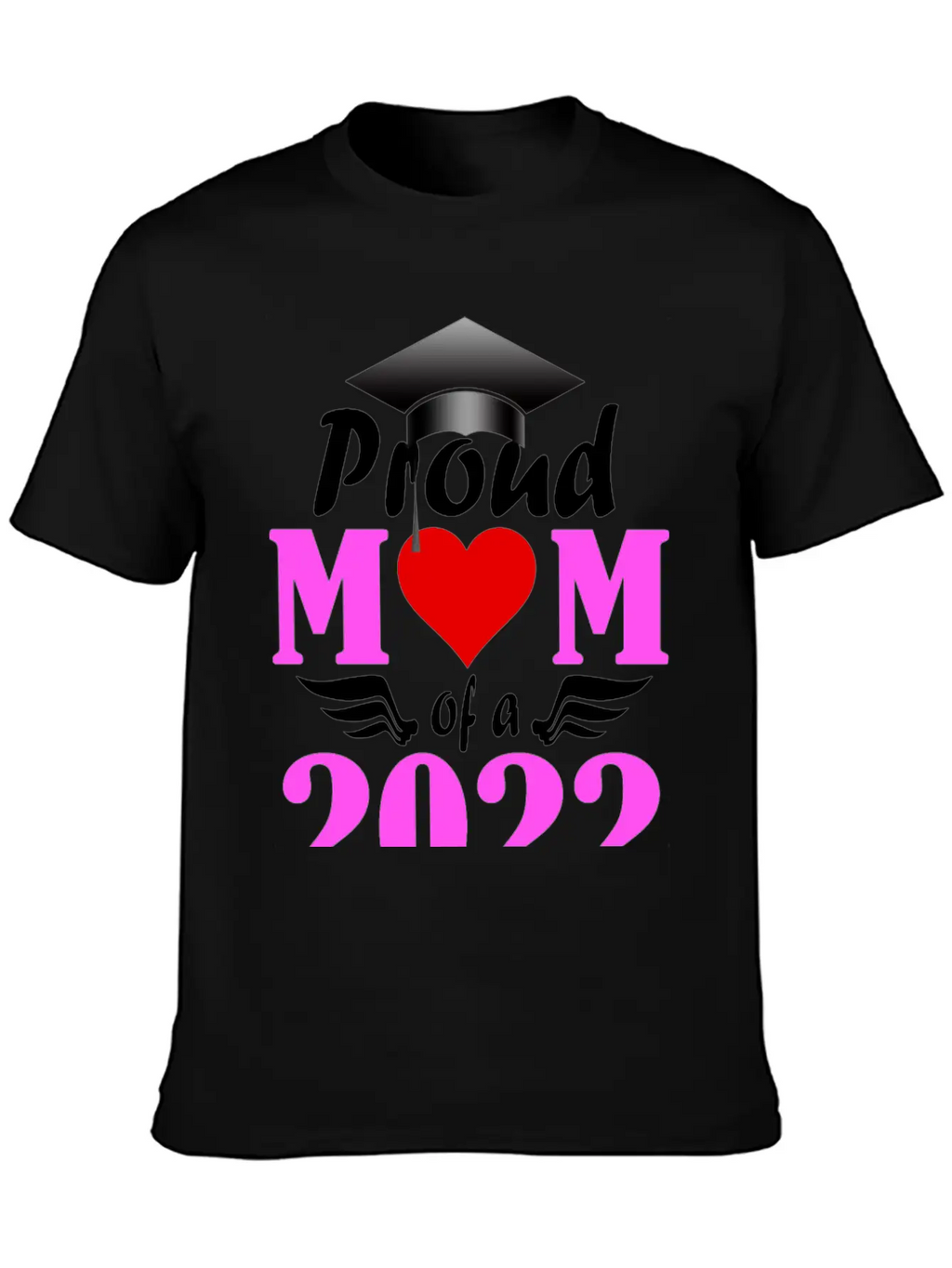 Proud Mom Of A 2022 Senior Unisex Short Sleeve Soft Cotton T-Shirt – Casual Everyday Wear