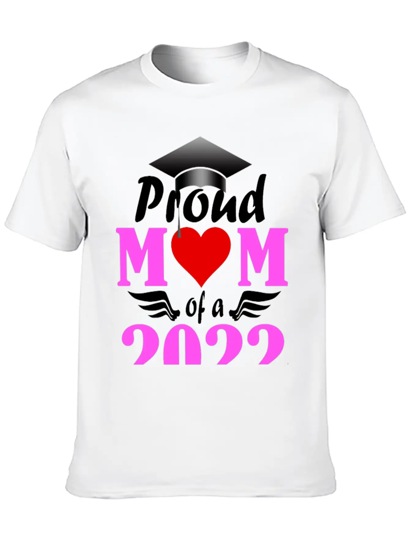 Proud Mom Of A 2022 Senior Unisex Short Sleeve Soft Cotton T-Shirt – Casual Everyday Wear