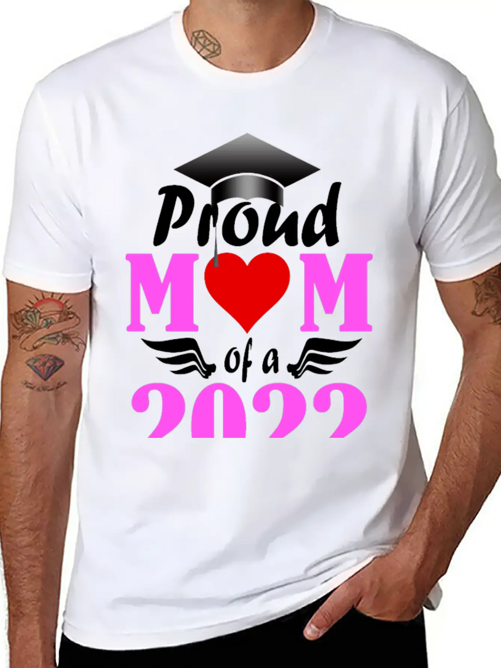 Proud Mom Of A 2022 Senior Unisex Short Sleeve Soft Cotton T-Shirt – Casual Everyday Wear