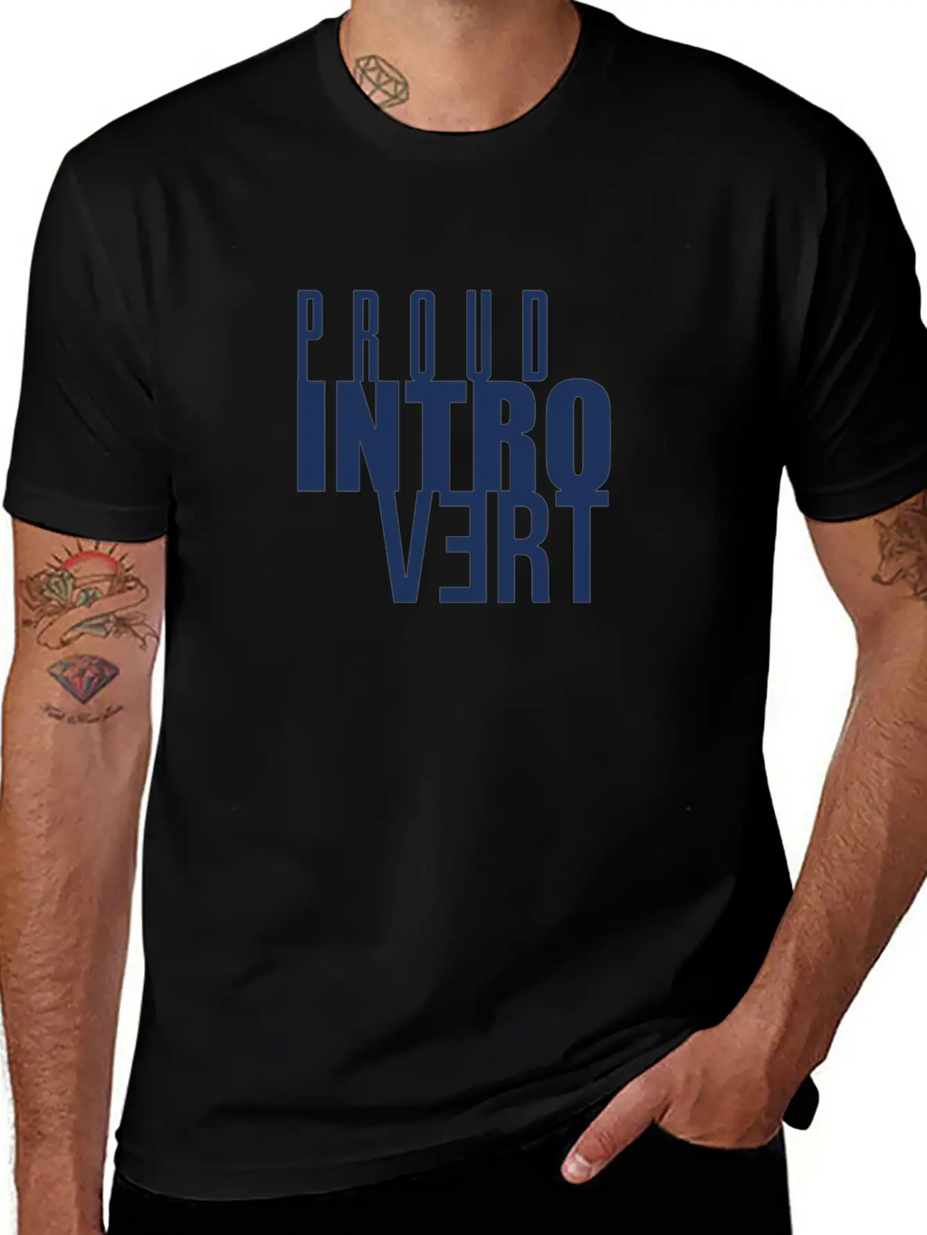 Proud Salesperson Introverted Shy Introvert Unisex Short Sleeve Soft Cotton T-Shirt – Casual Everyday Wear