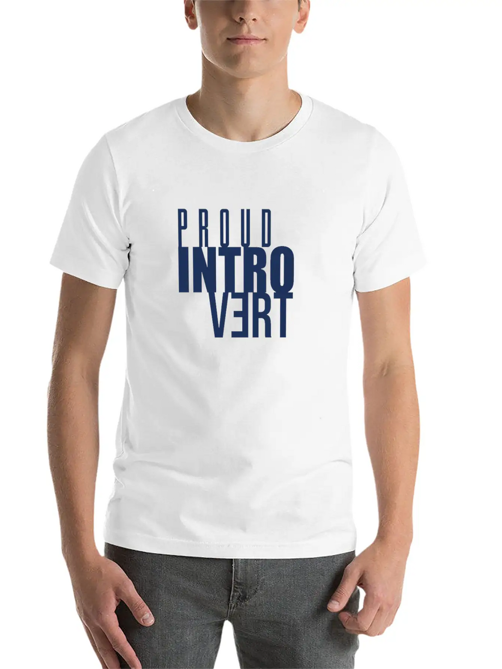 Proud Salesperson Introverted Shy Introvert Unisex Short Sleeve Soft Cotton T-Shirt – Casual Everyday Wear