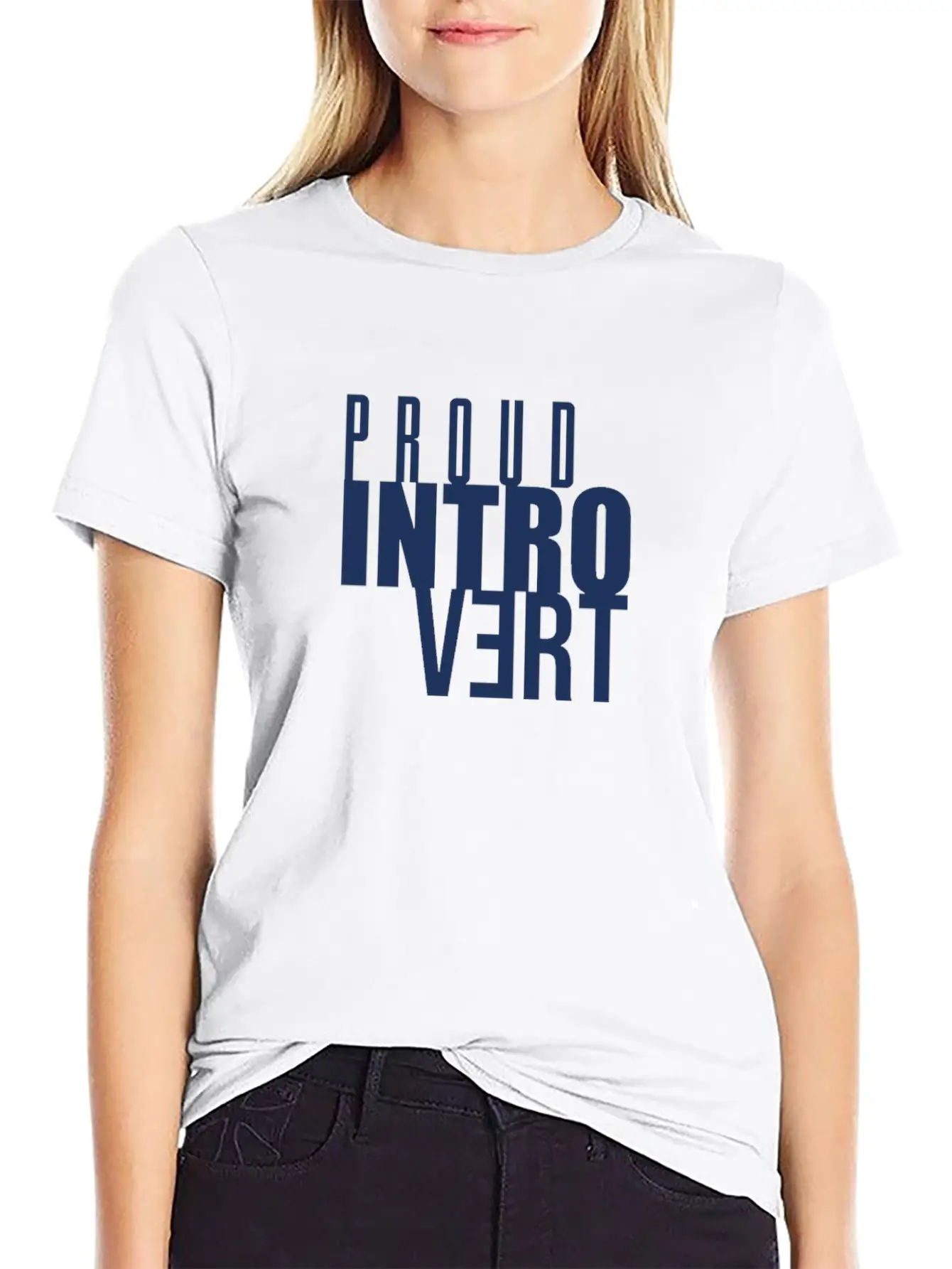 Proud Salesperson Introverted Shy Introvert Unisex Short Sleeve Soft Cotton T-Shirt – Casual Everyday Wear