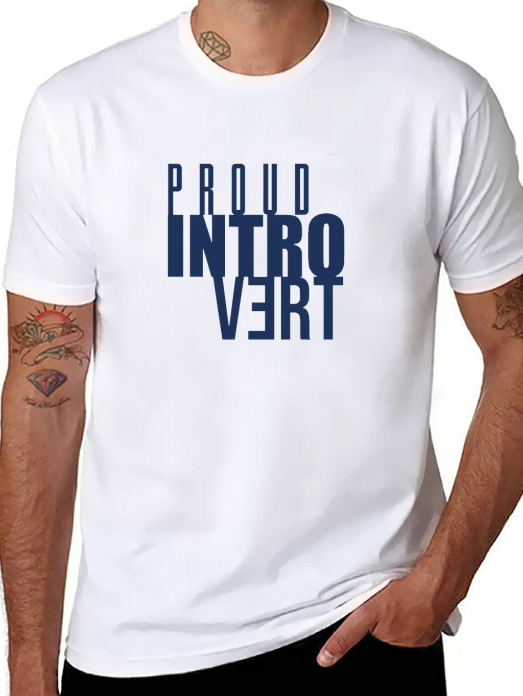 Proud Salesperson Introverted Shy Introvert Unisex Short Sleeve Soft Cotton T-Shirt – Casual Everyday Wear