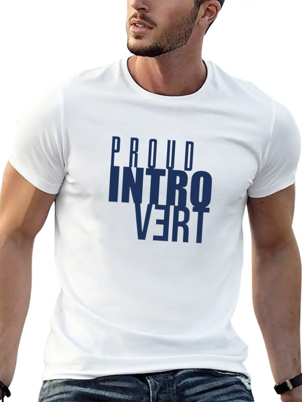 Proud Salesperson Introverted Shy Introvert Unisex Short Sleeve Soft Cotton T-Shirt – Casual Everyday Wear