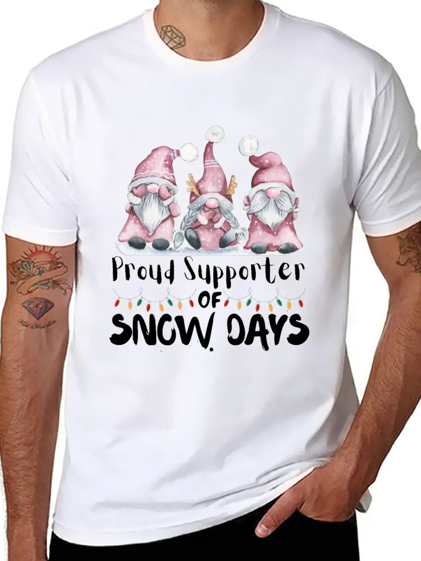 Proud Supporter Of Snow Days Funny Teacher Unisex Casual T-Shirt – Clean Design For Daily Comfort