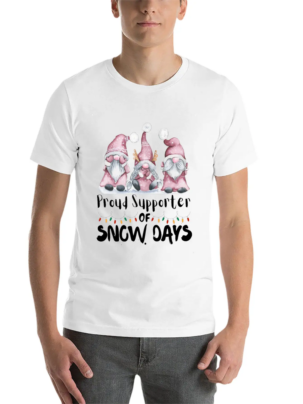 Proud Supporter Of Snow Days Funny Teacher Unisex Casual T-Shirt – Clean Design For Daily Comfort