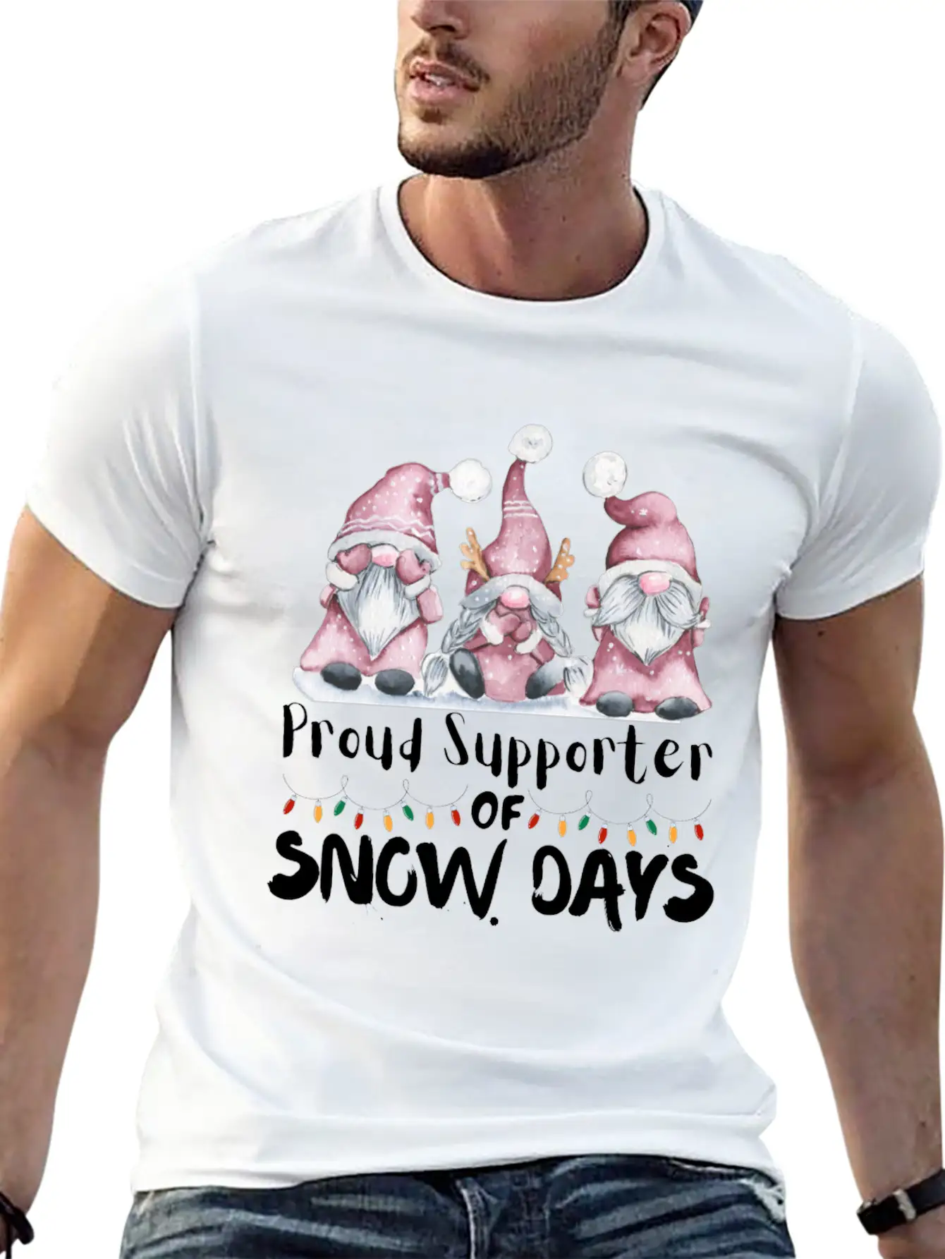 Proud Supporter Of Snow Days Funny Teacher Unisex Casual T-Shirt – Clean Design For Daily Comfort